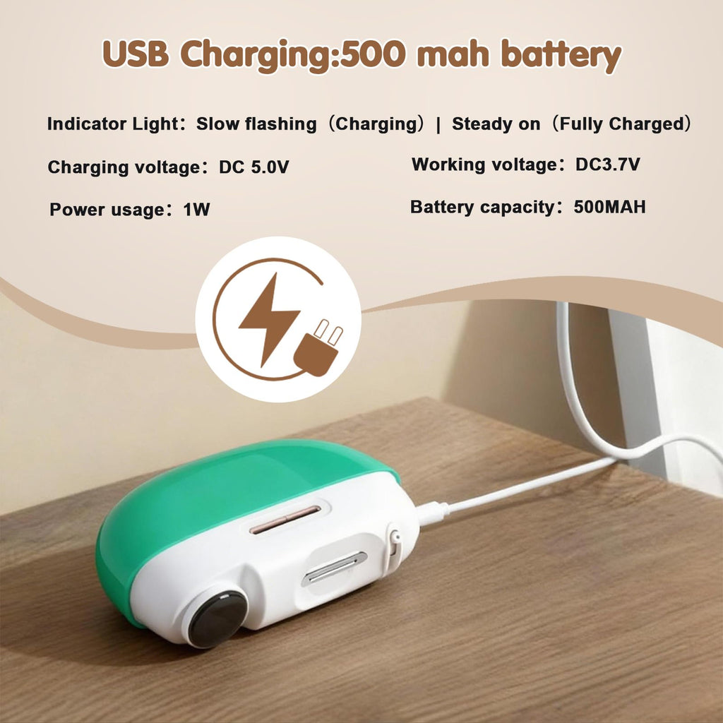 Kiwtreby Electric Nail Clipper – Adjustable Opening for All Ages (Green)
