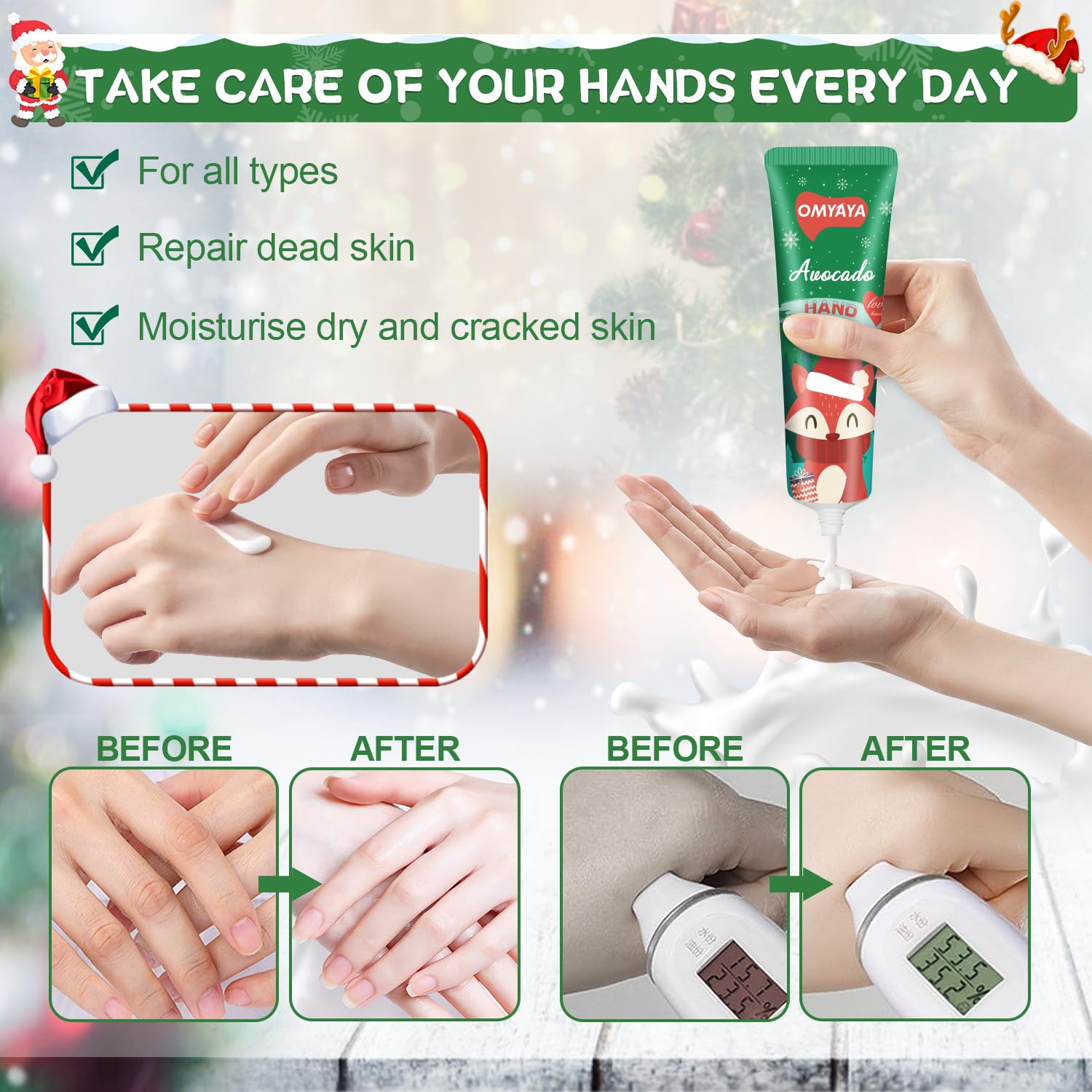 KIYTARBOO 70-Pack Christmas Hand Cream Gift Set – Moisturizing Mini Lot for Stocking Stuffers