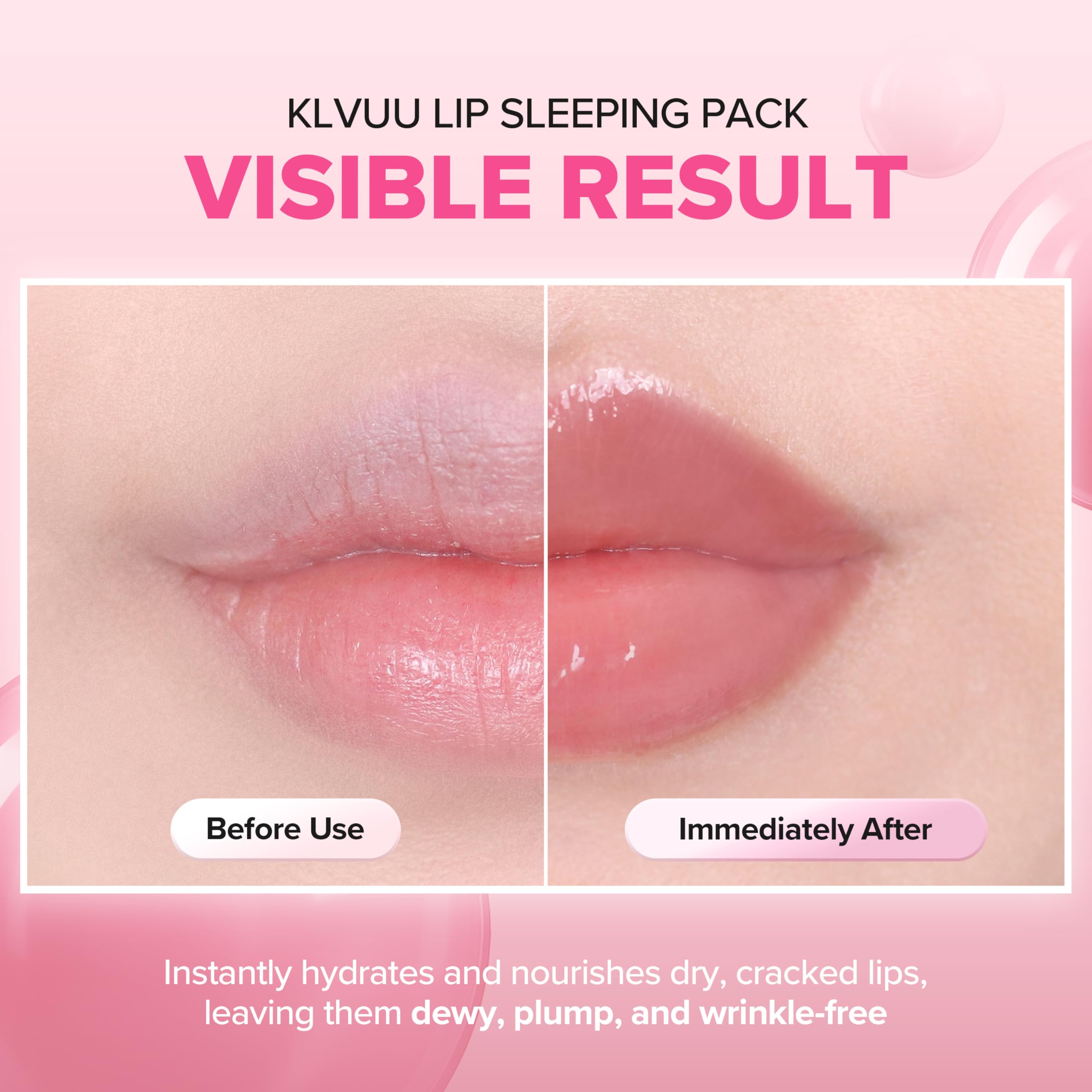 Klavuu Lip Mask Sleeping Pack (0.7oz) – Overnight Hydration & Gentle Exfoliation