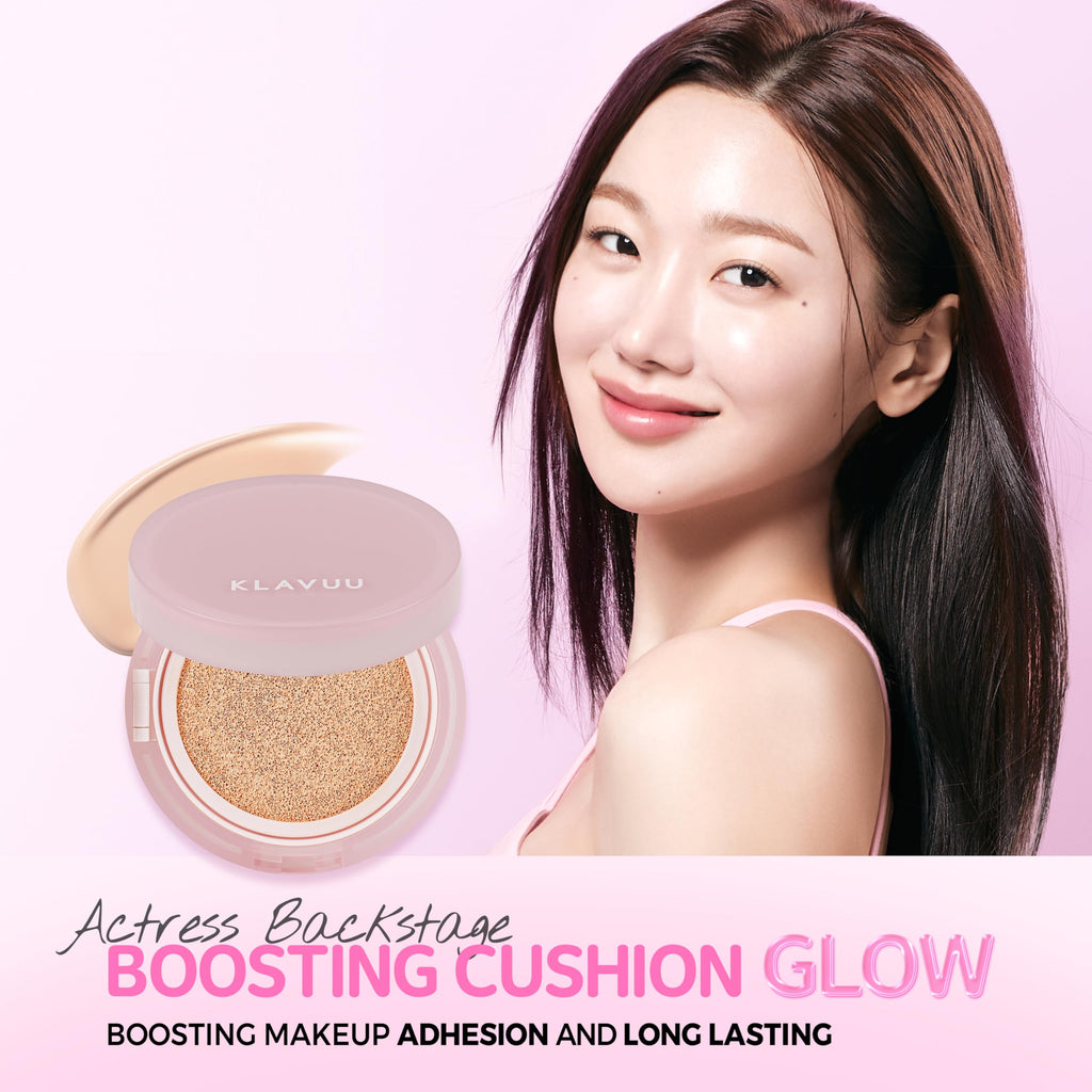 KLAVUU Actress Backstage Cushion Glow #23 Rich Ivory – Hydrating Cushion Foundation for Dry Skin
