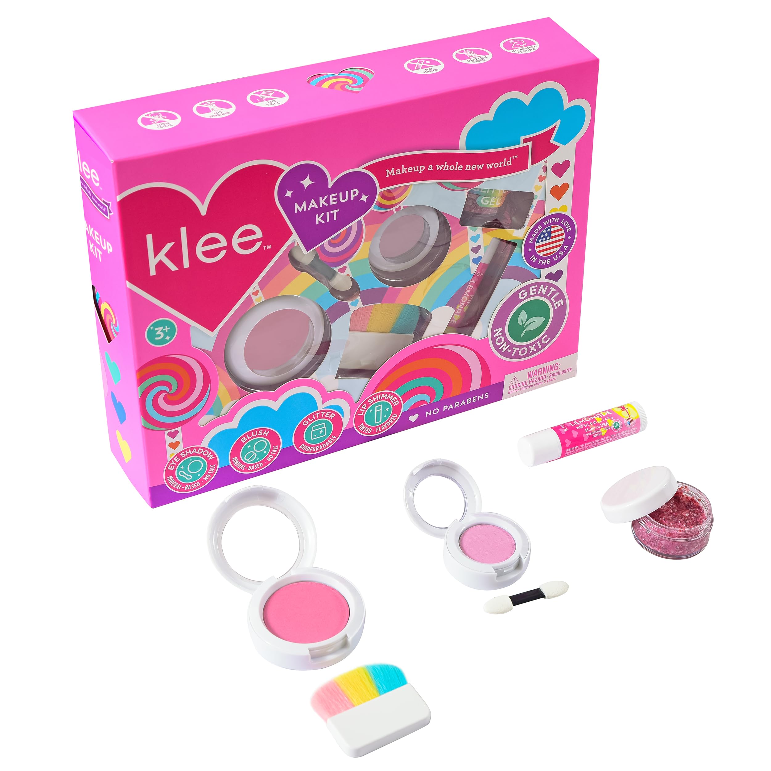 Klee Naturals Breezy Does It Makeup Kit for Kids — Non-Toxic, Made in USA