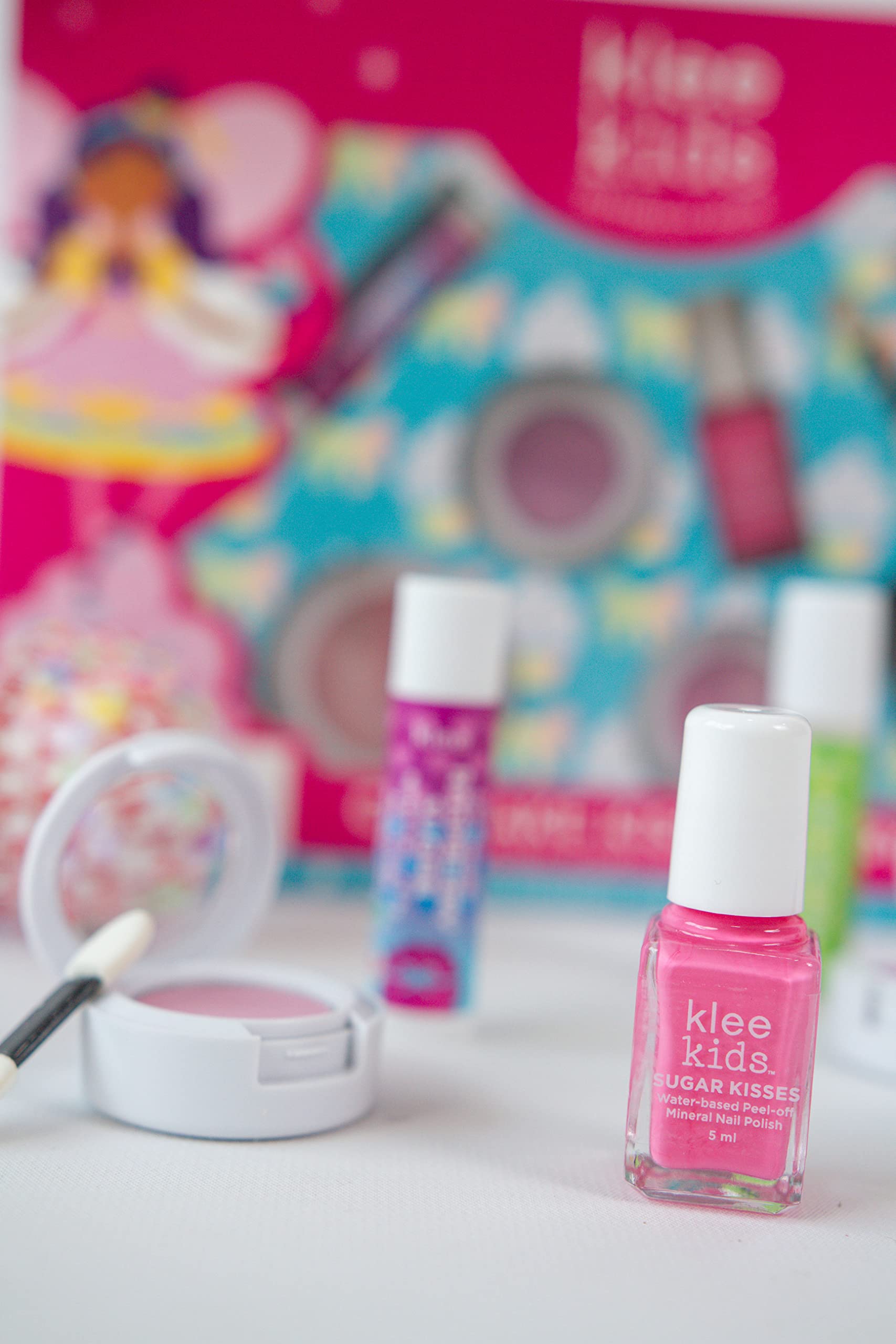 Klee Naturals Luna Star Deluxe Play Makeup Kit for Kids - Gentle Non-Toxic - Made in USA - Cupcake Kisses Fairy
