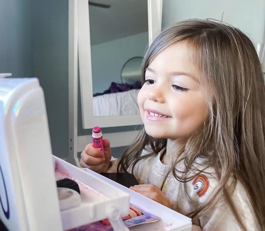 Klee Naturals Luna Star Kids Deluxe Play Makeup Kit — Gentle, Non-Toxic, Made in USA (Pink Ballet Fairy)