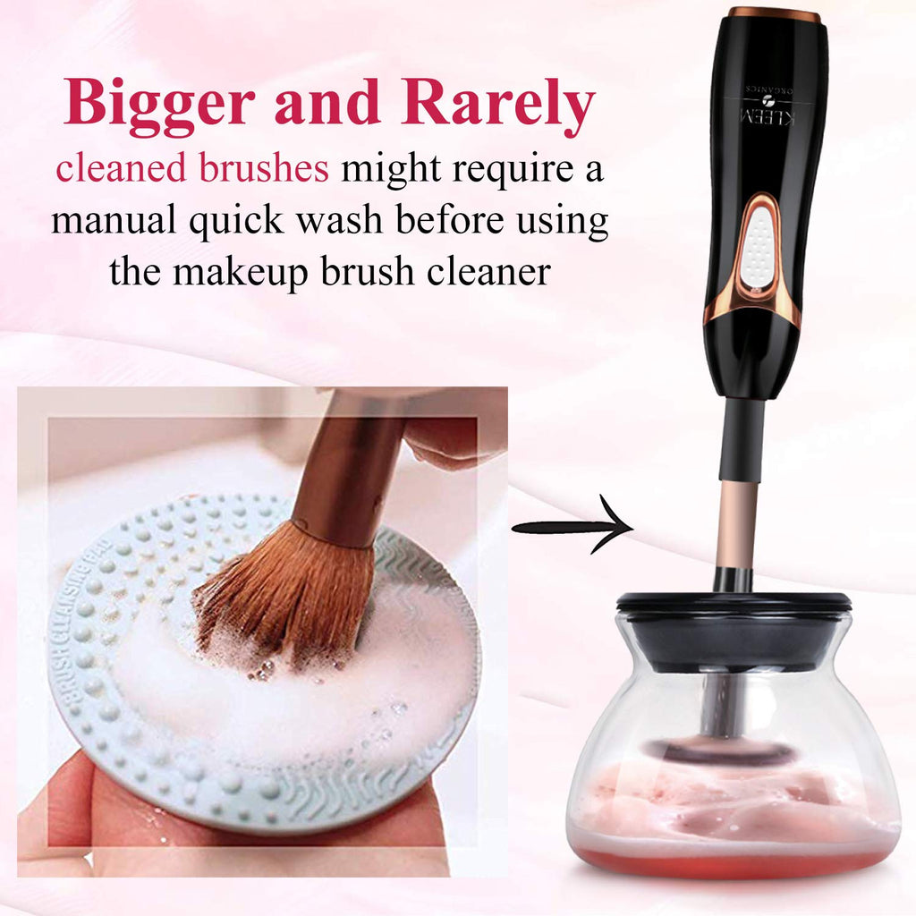 Kleem Electric Makeup Brush Cleaner Machine – Automatic Washer & Dryer, USA Made