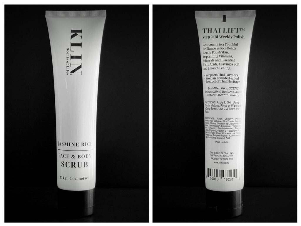 KLIN Jasmine Rice Face & Body Scrub 114g | Thai Lift Step 2 Bi-Weekly Polish