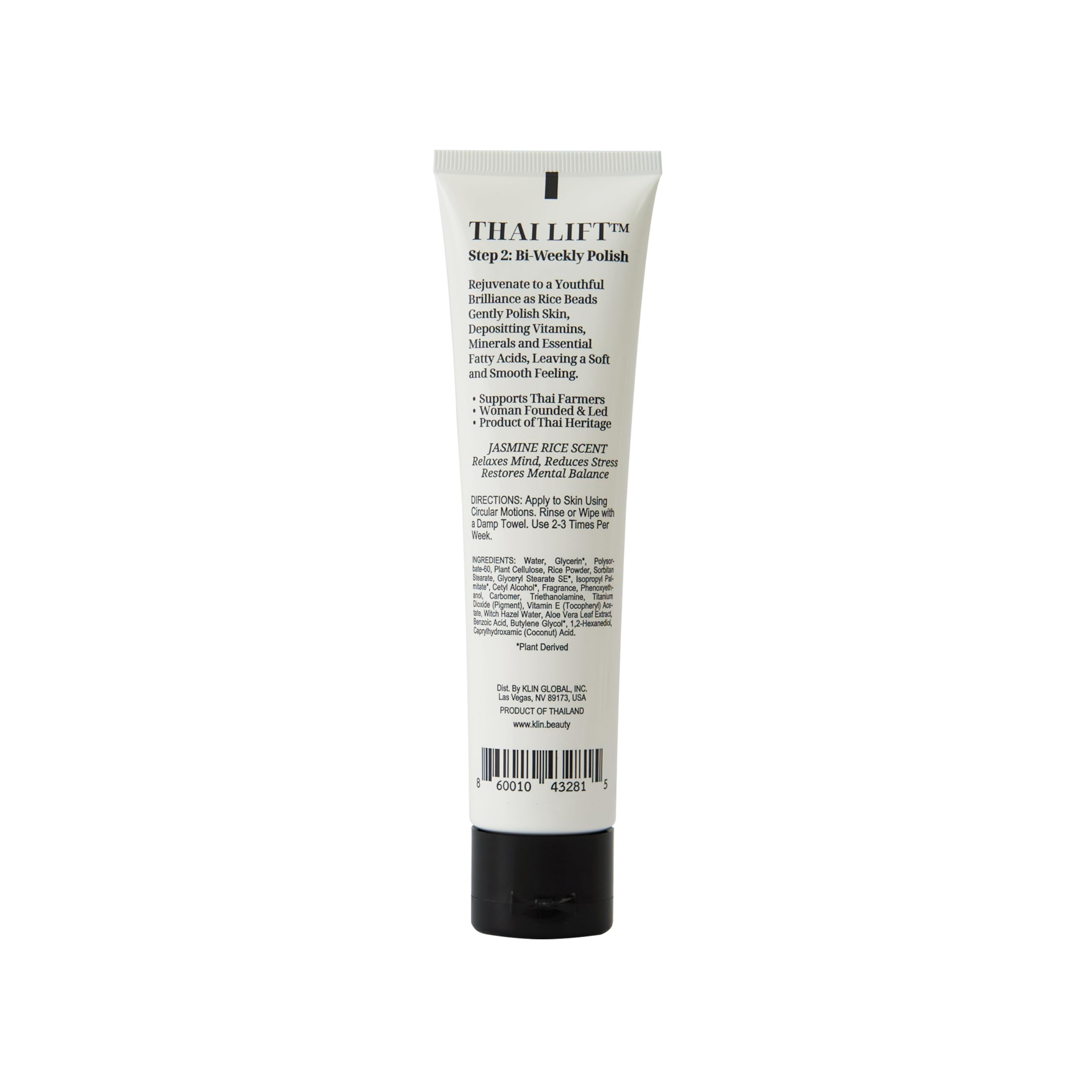 KLIN Jasmine Rice Face & Body Scrub 114g | Thai Lift Step 2 Bi-Weekly Polish
