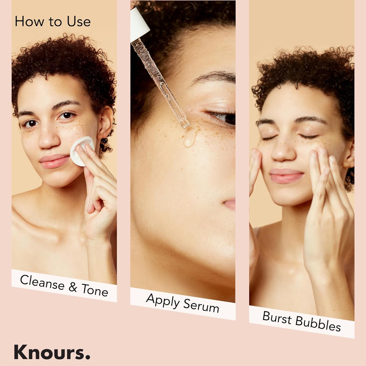 Knours Balancing 5xHA + Gromwell Root Bubble Burst Serum – Rose Water Niacinamide Hydration (50ml)