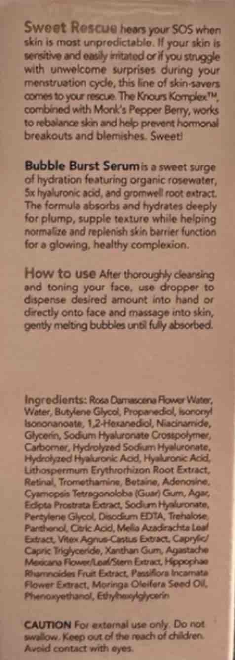 Knours Balancing 5xHA + Gromwell Root Bubble Burst Serum – Rose Water Niacinamide Hydration (50ml)