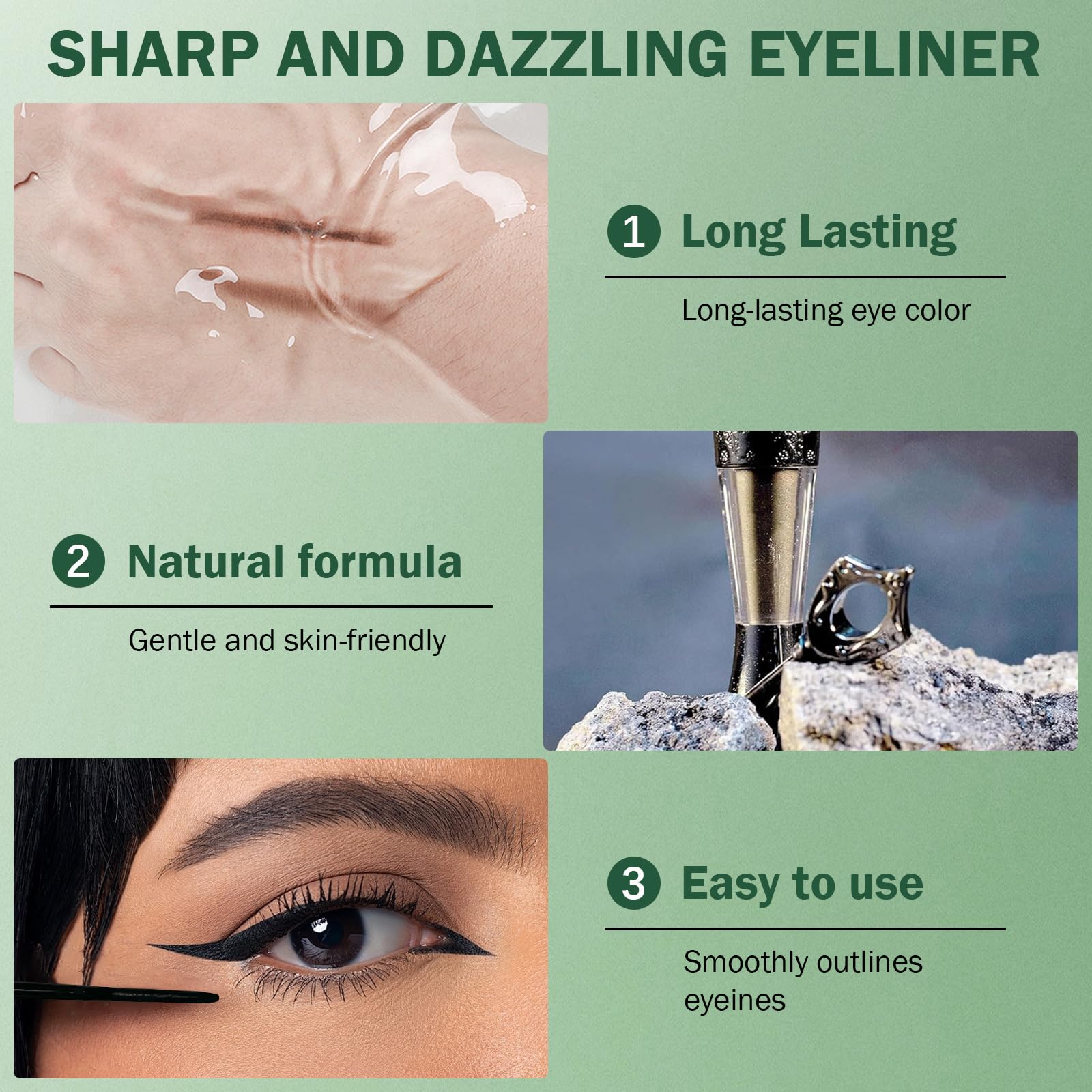 KOAVDMT Powder Kohl Eyeliner Arabic — Handmade 100% Natural Egyptian Style (4PCS)