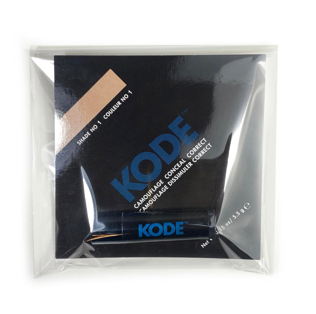 KODE Mens Concealer (Lightest) – Dark Circle & Blemish Cover | Mineral, Fragrance-Free, Matte Finish