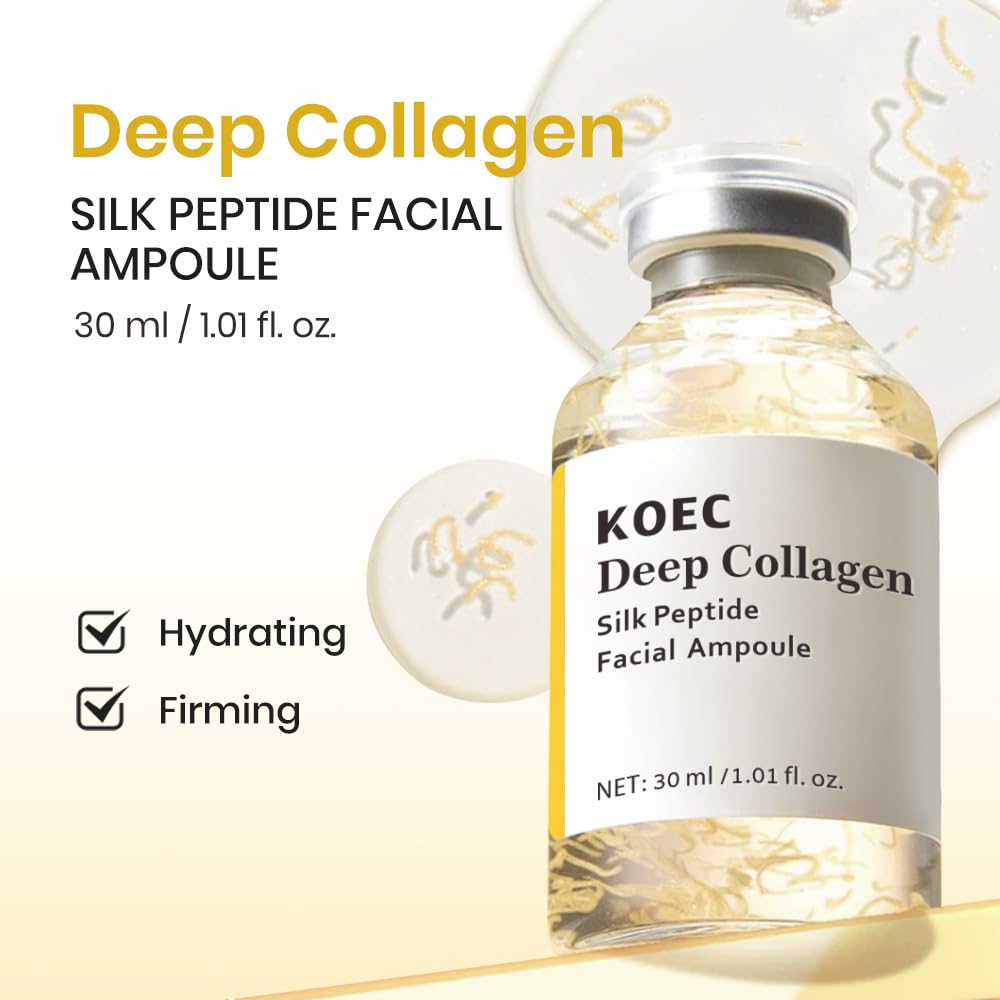 KOEC Deep Collagen Silk Peptide Ampoule Serum – Intensive Lift, Hydration & Smoothing