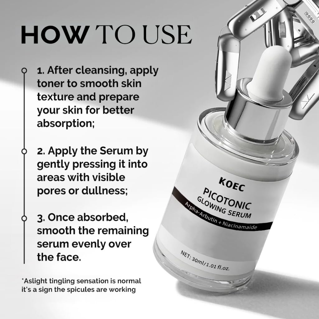 KOEC Pink Toning Skin Booster – Pink Spicule Serum + Picotonic Glowing Ampoule Duo