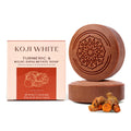 Koji White Turmeric Kojic Acid Soap - Fragrance-Free for Sensitive Skin (2 Bars)