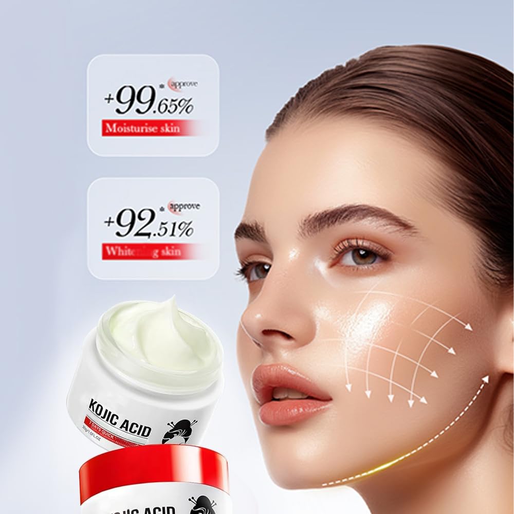 Kojic Acid Cream + Hyaluronic Gel for Dark Spots – Face & Body
