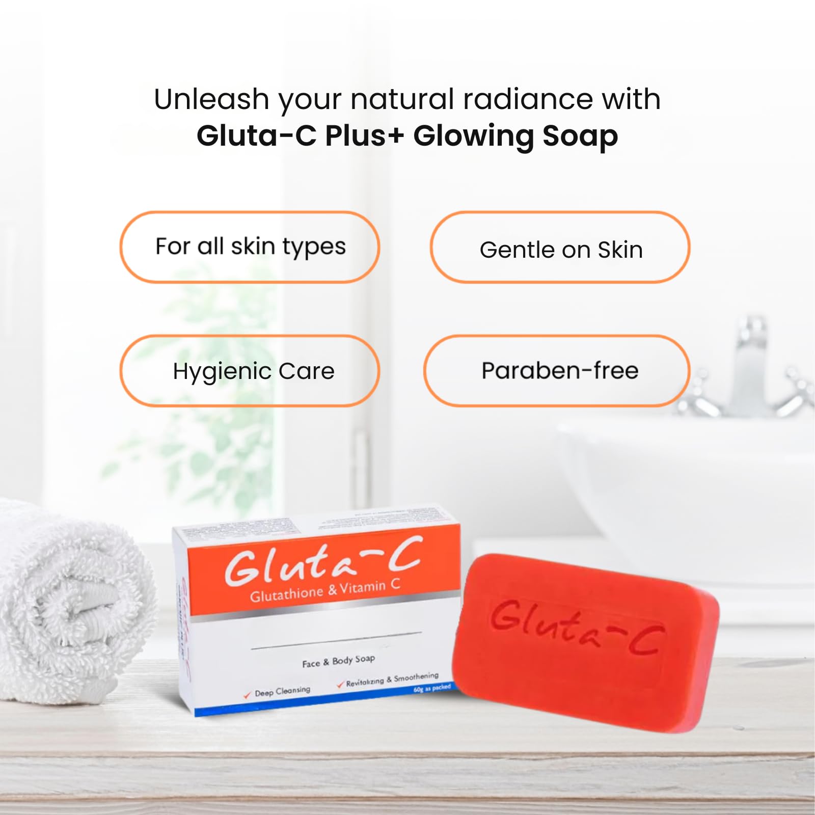 Kojic Plus+ Face & Body Soap – Deep Cleansing & Skin Rejuvenation (60g x 3)