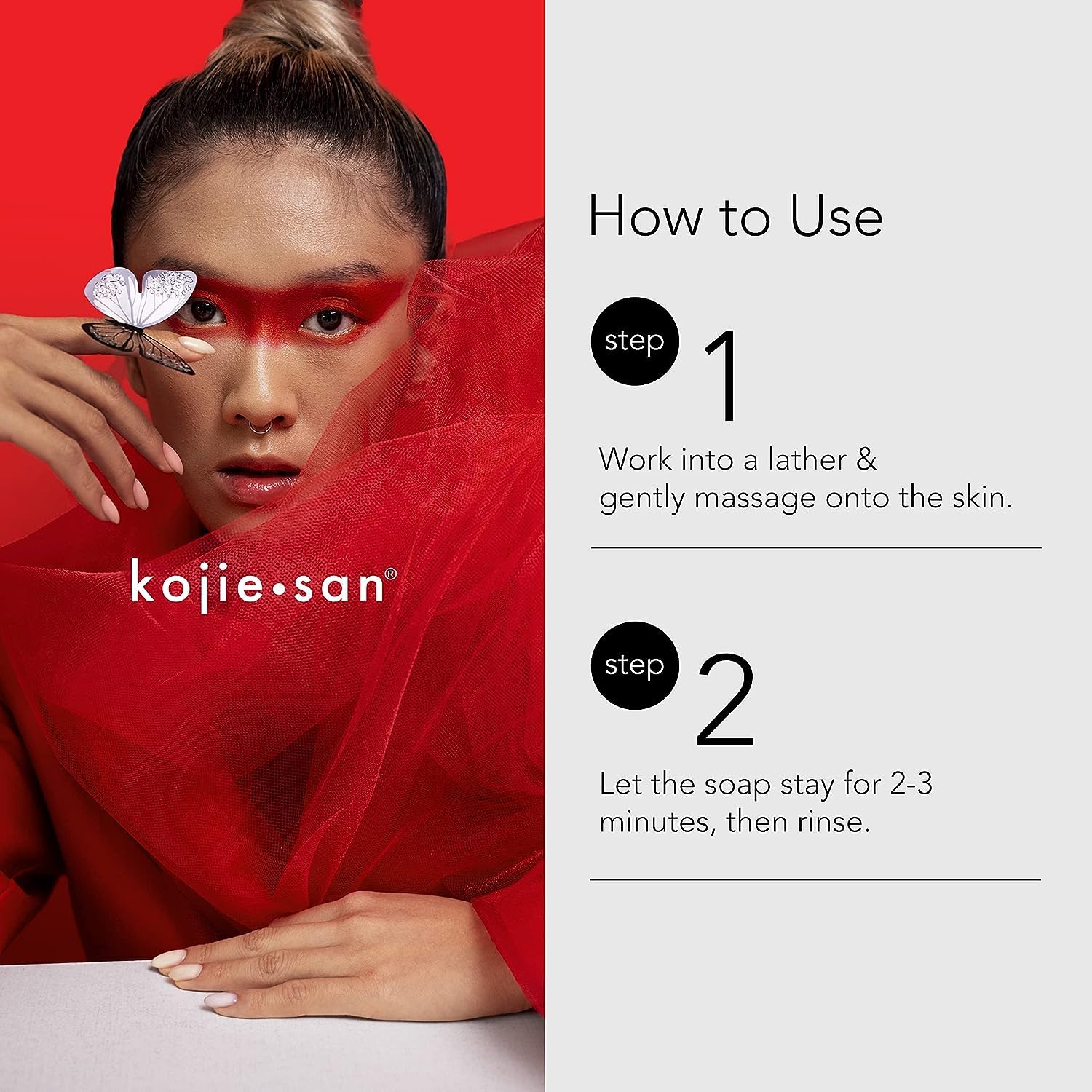 Kojie San Skin Brightening Soap - Original Kojic Acid Bar with Coconut & Tea Tree Oil (135g x 4 Bars)