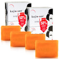 Kojie San Skin Brightening Soap - Original Kojic Acid Bar with Coconut & Tea Tree Oil (135g x 4 Bars)