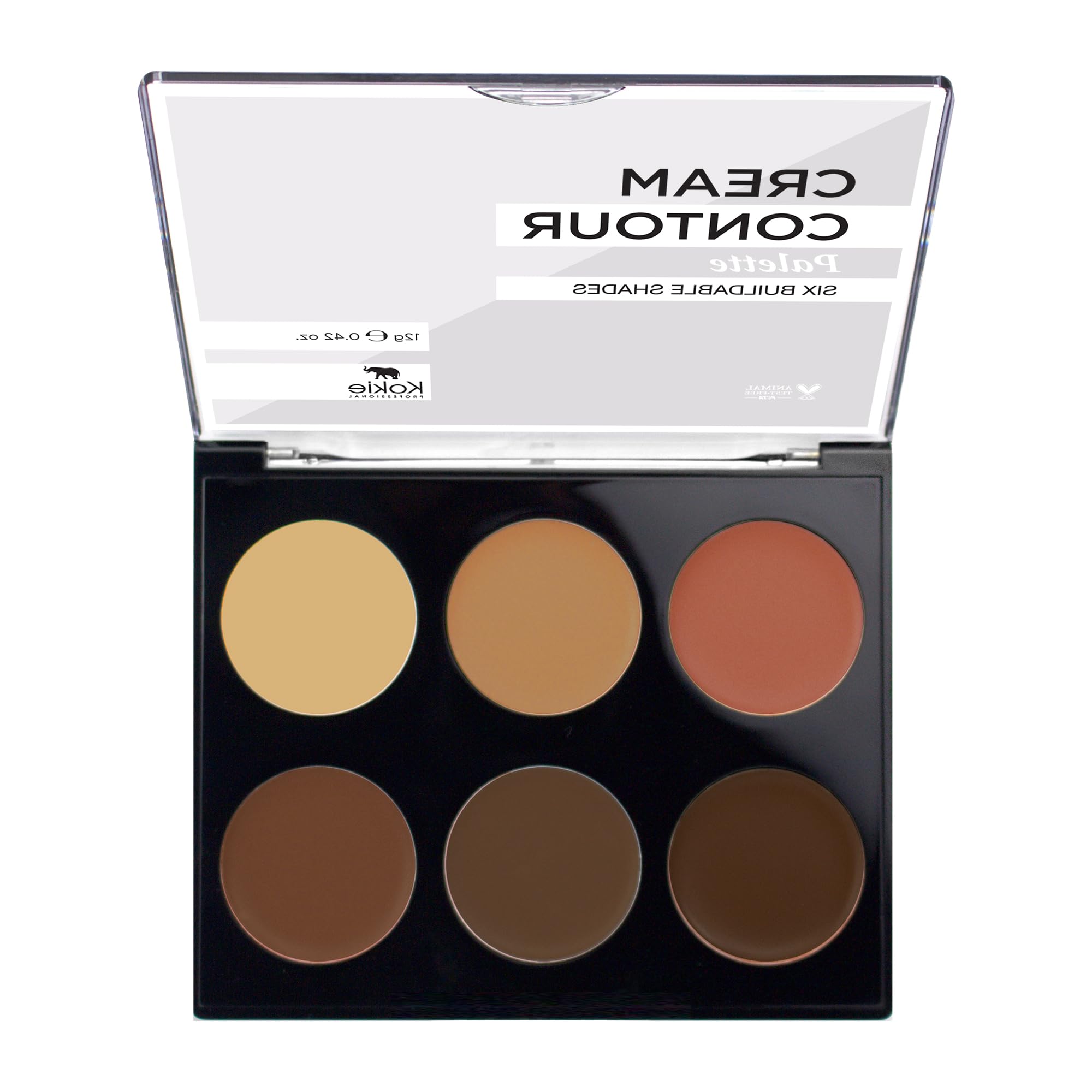 Kokie Cream Contour Kit Deep/Dark (0.42 oz) | Buildable Satin Finish