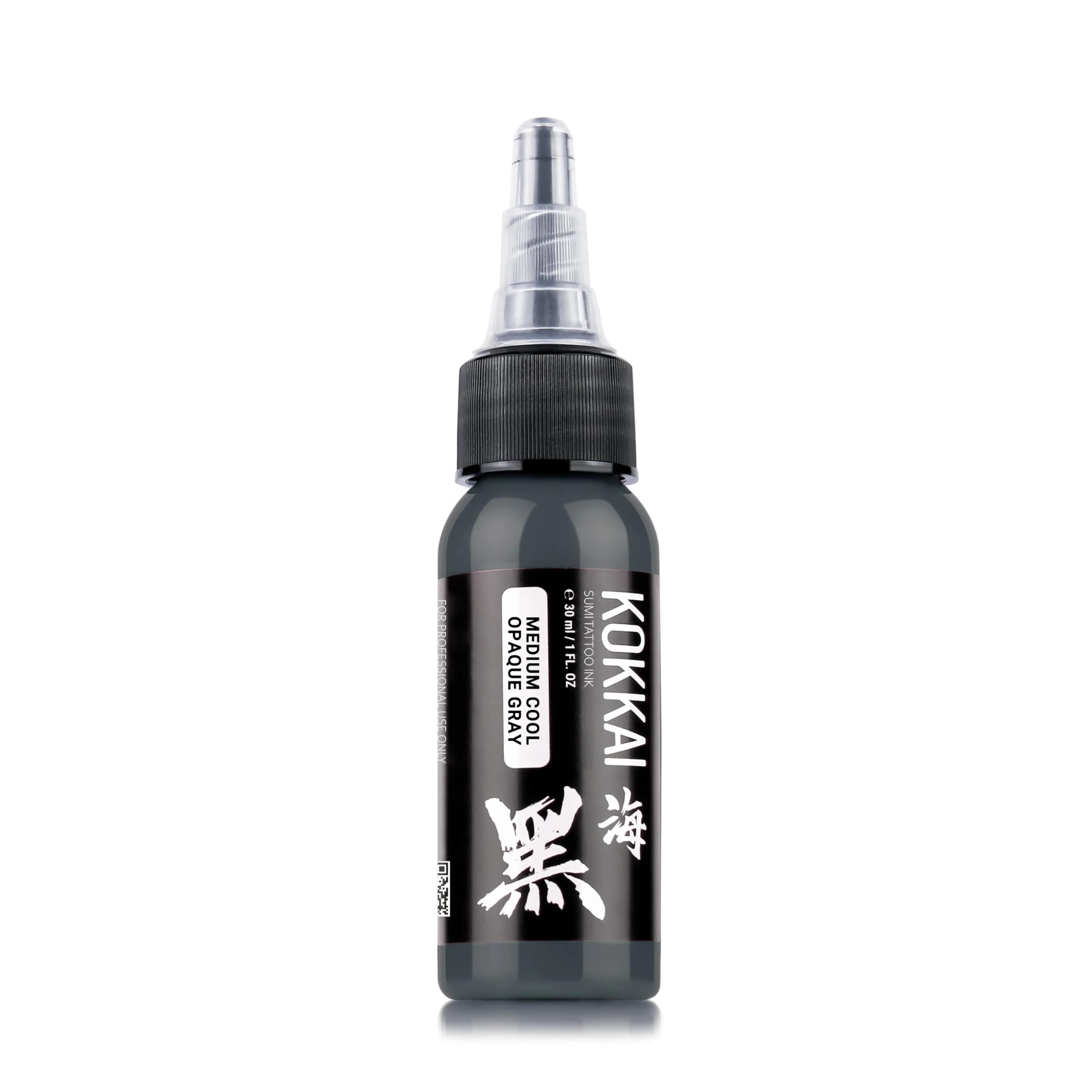 Kokkai Sumi Cool Gray Ink Set – 5x1oz, Water-Based, Acrylic-Free, Vegan & Kosher, Ready-to-Use for Precision Tattooing