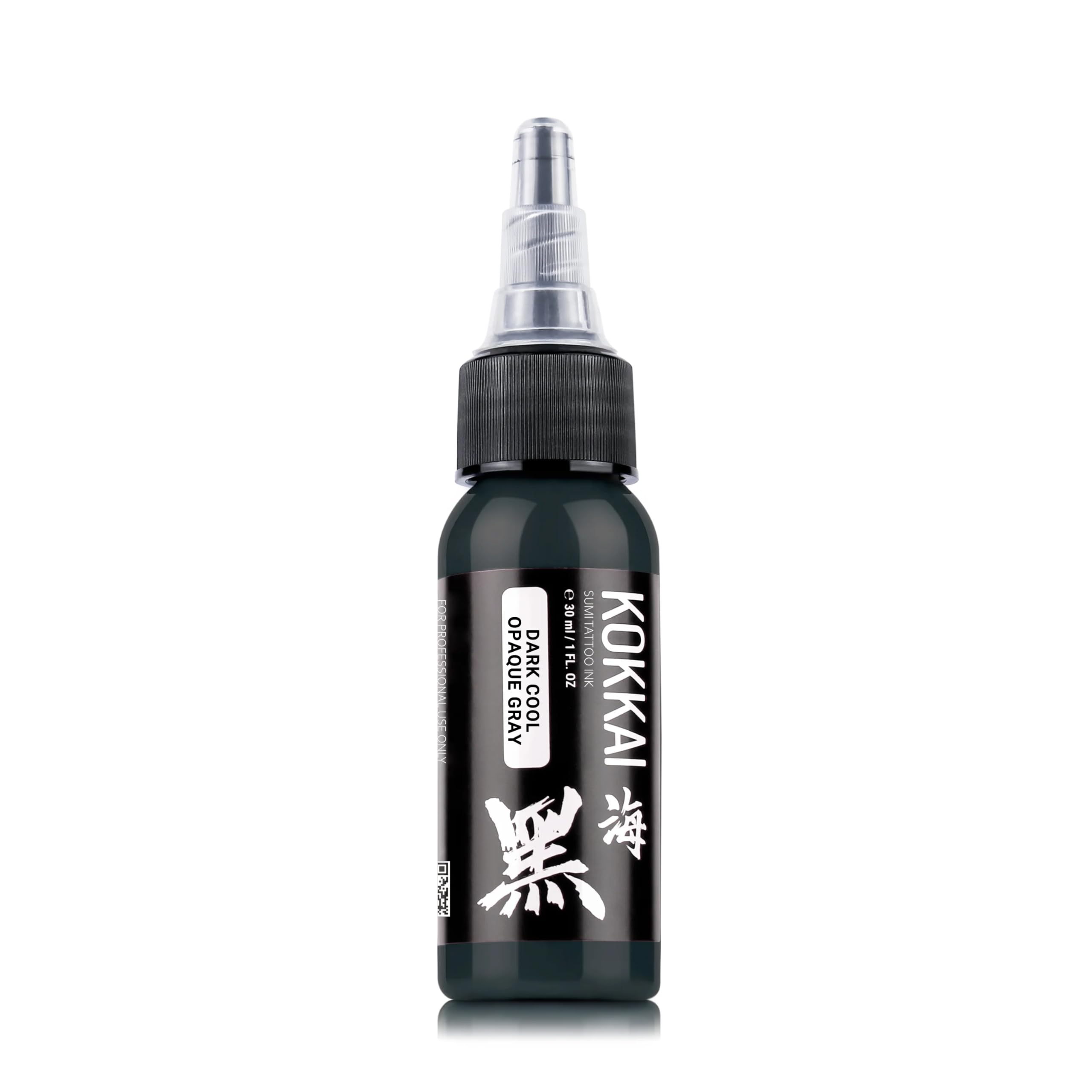 Kokkai Sumi Cool Gray Ink Set – 5x1oz, Water-Based, Acrylic-Free, Vegan & Kosher, Ready-to-Use for Precision Tattooing