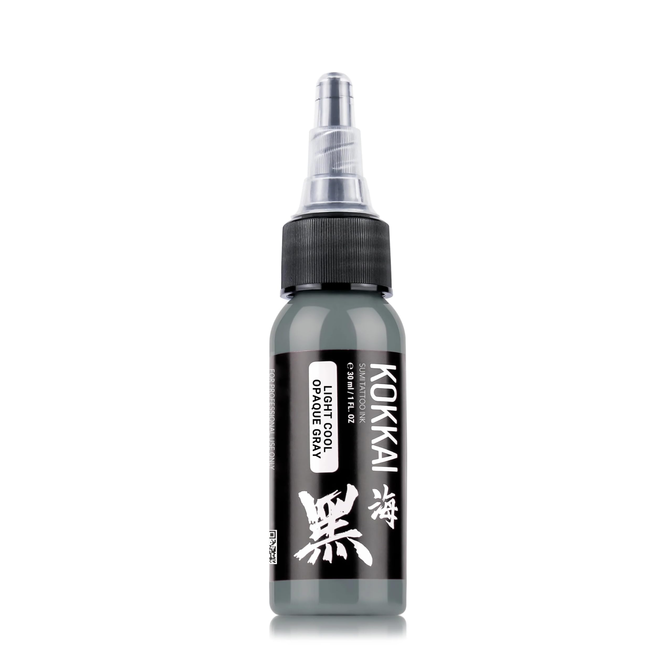 Kokkai Sumi Cool Gray Ink Set – 5x1oz, Water-Based, Acrylic-Free, Vegan & Kosher, Ready-to-Use for Precision Tattooing