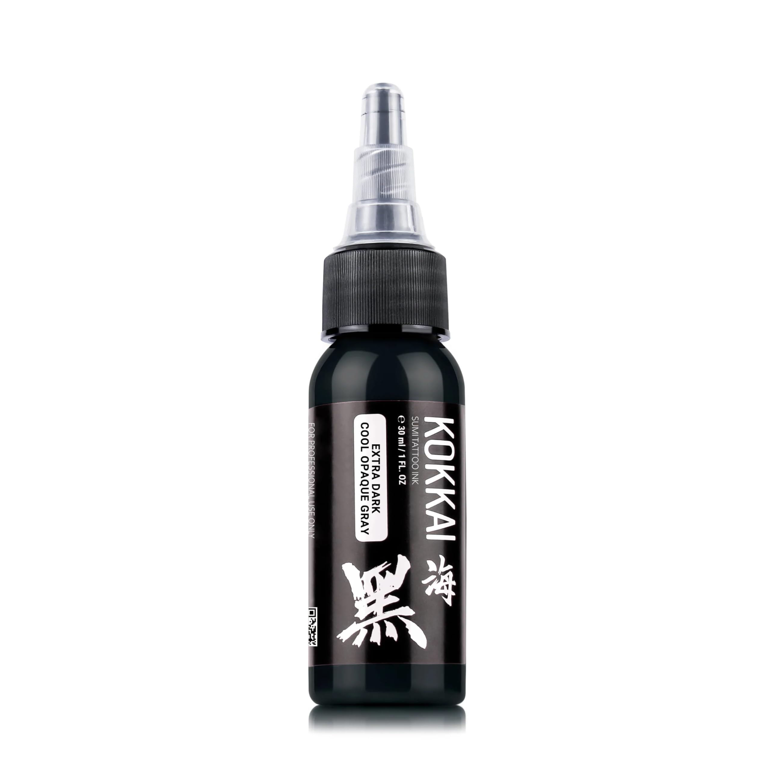 Kokkai Sumi Cool Gray Ink Set – 5x1oz, Water-Based, Acrylic-Free, Vegan & Kosher, Ready-to-Use for Precision Tattooing