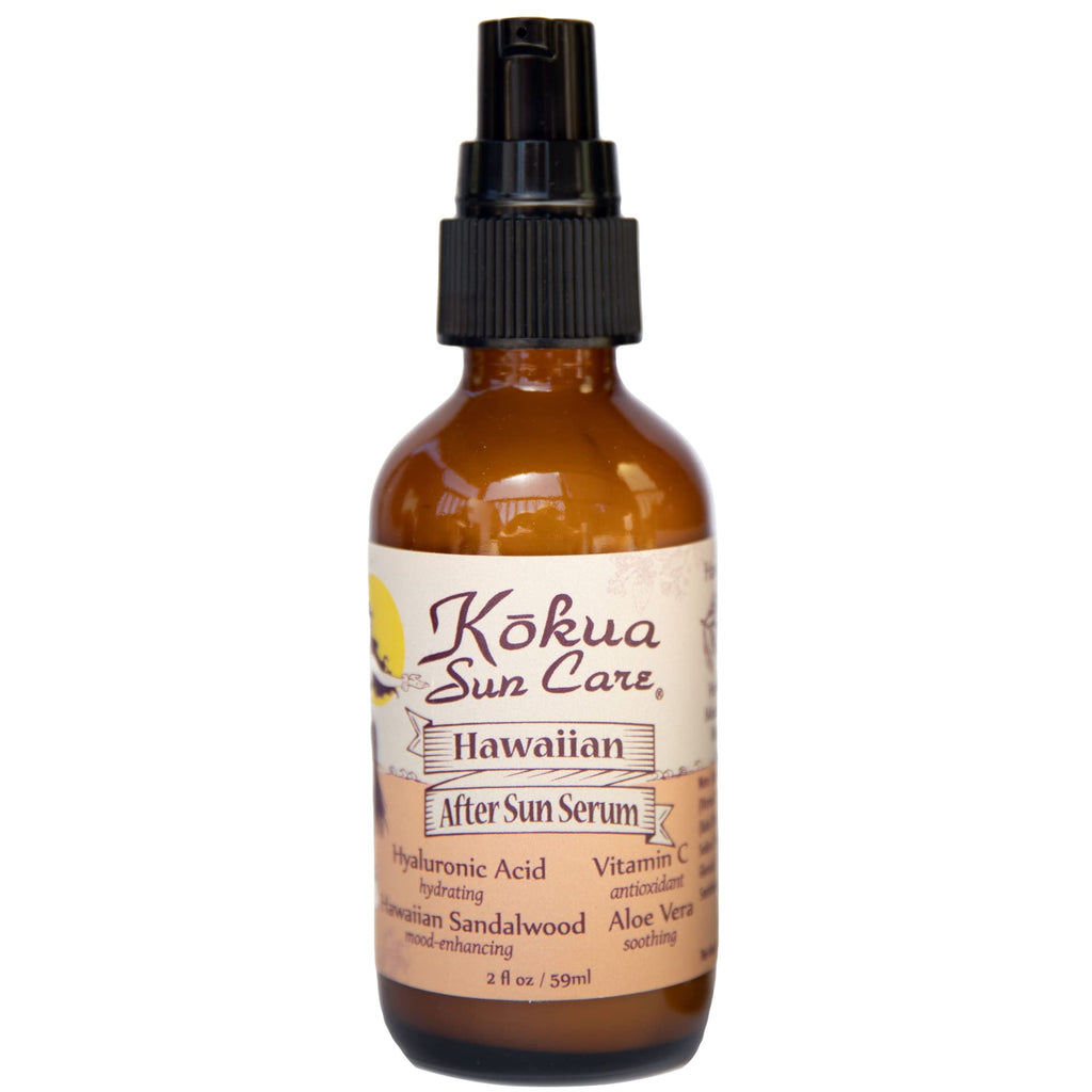 Kokua Sun Care After Sun Serum – Aloe Vera, Hyaluronic Acid & Vitamin C | 2oz Travel Size