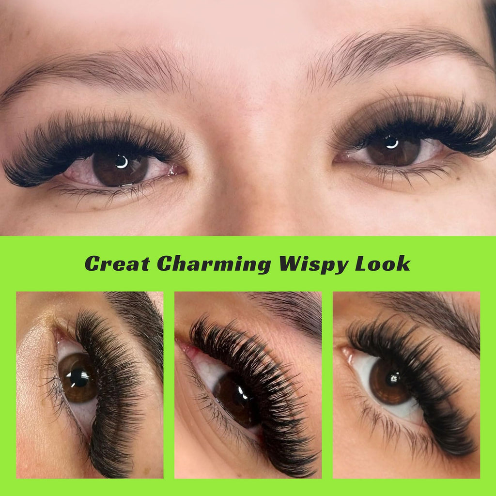 Kolybel Premade Lash Fans 16D Narrow Base, 0.05C, 8-15mm | Mixed Length Volume Fans