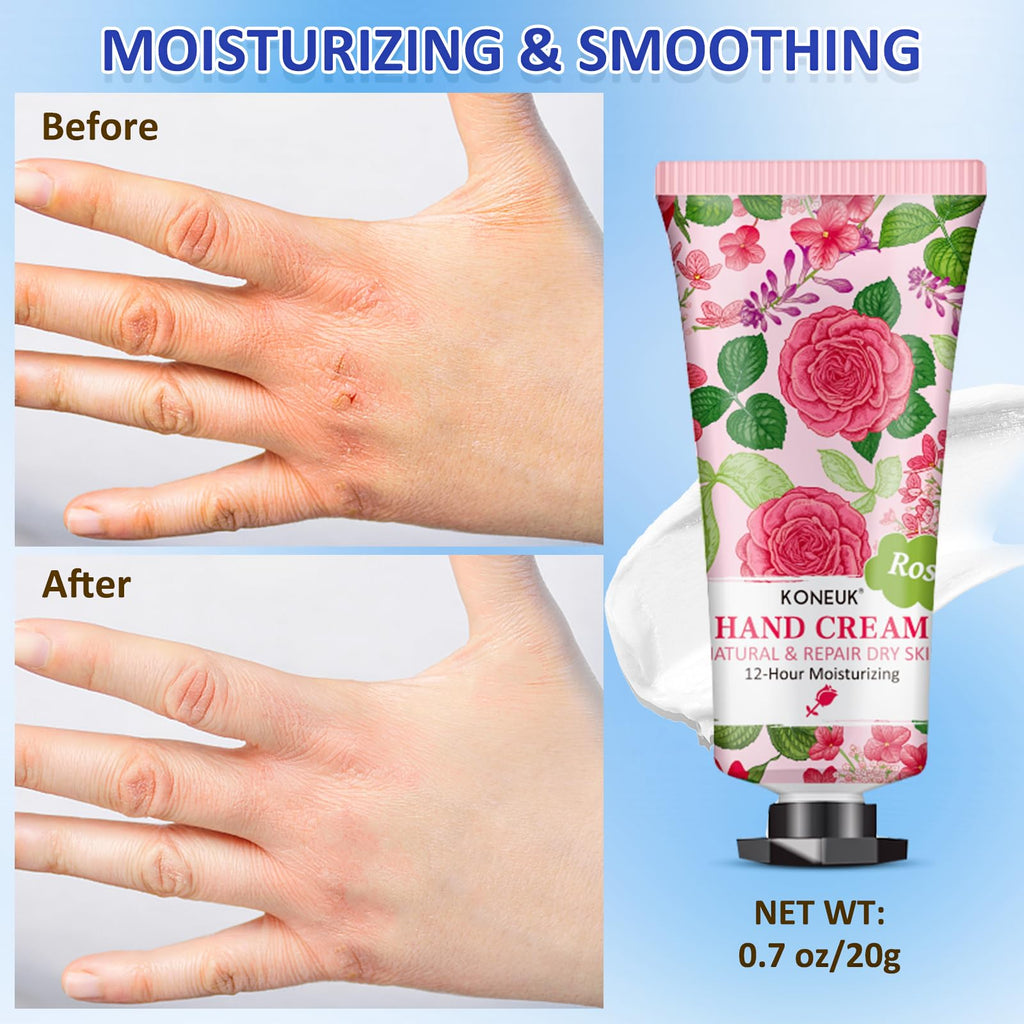 KONEUK 32-Pack Hand Cream Gift Set – Travel-Size Moisturizers for Women