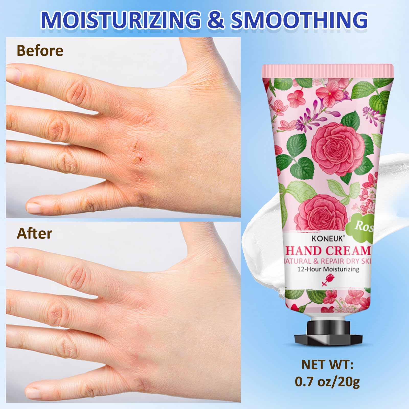 KONEUK 32-Pack Hand Cream Gift Set – Travel-Size Moisturizers for Women