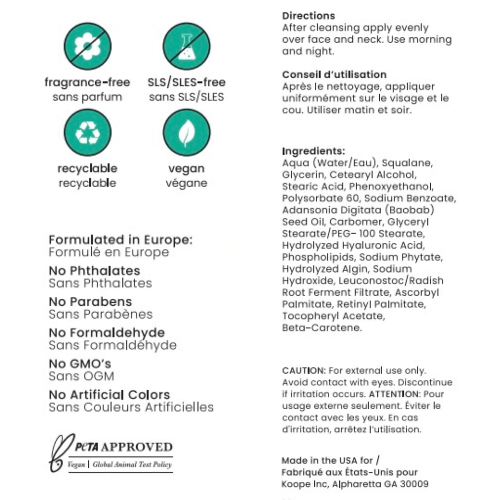 Koope Middleweight Face Cream – Balanced Hydration with Hyaluronic Acid