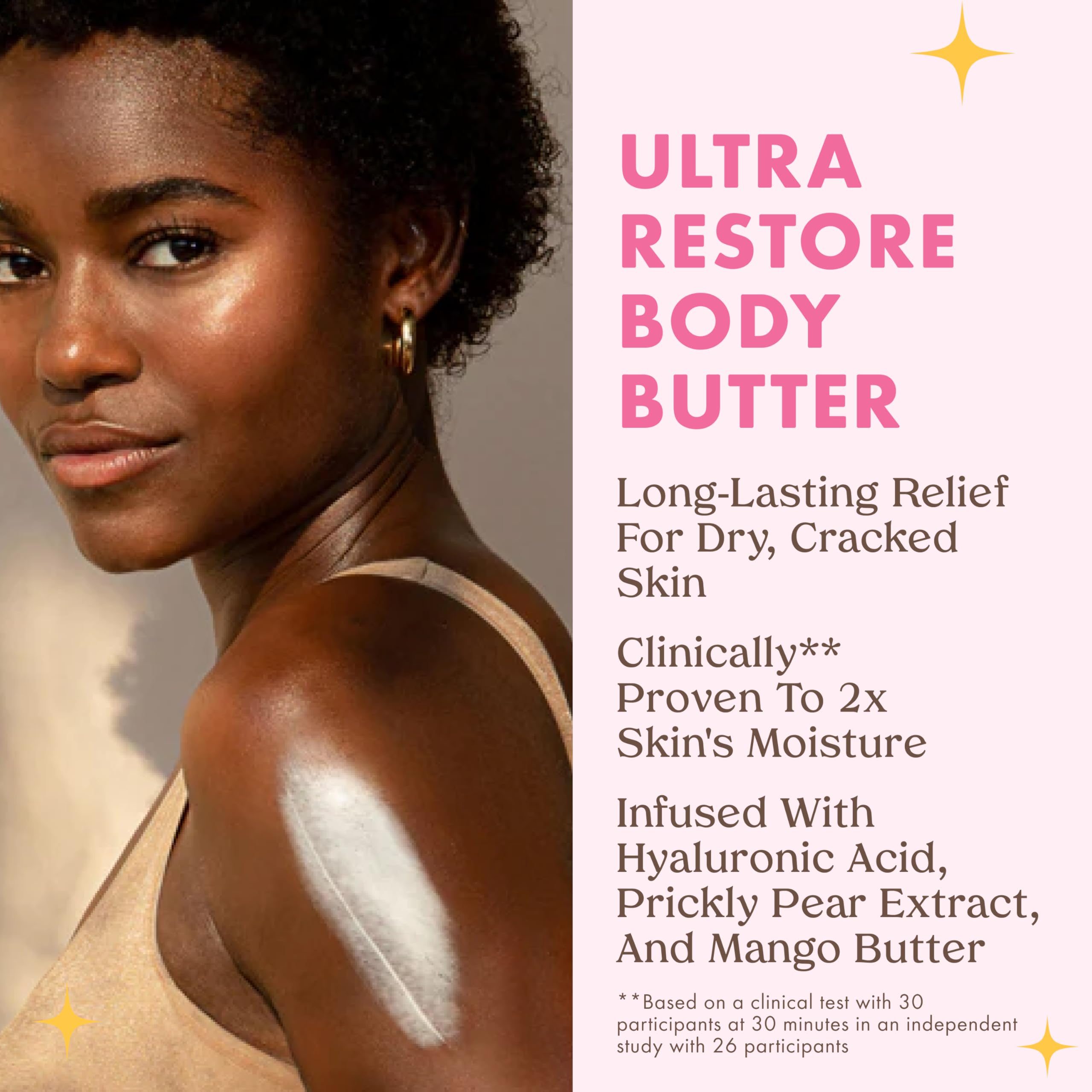 Kopari Jumbo Ultra Restore Body Butter - Whipped Hydration with Hyaluronic Acid & Mango Seed Butter (12 oz)