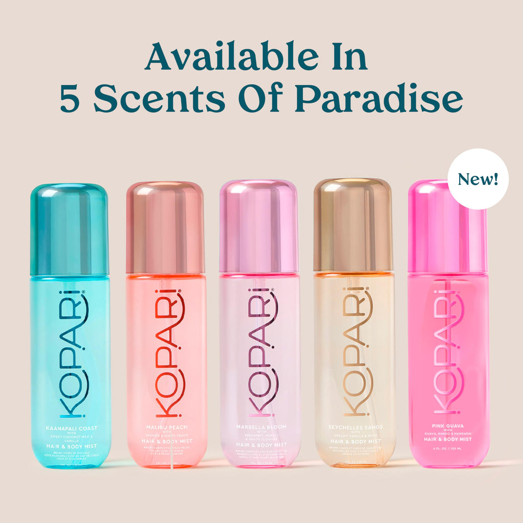 Kopari Pink Guava Hair & Body Mist – Tropical Guava, Mango & Mandarin (4 oz)