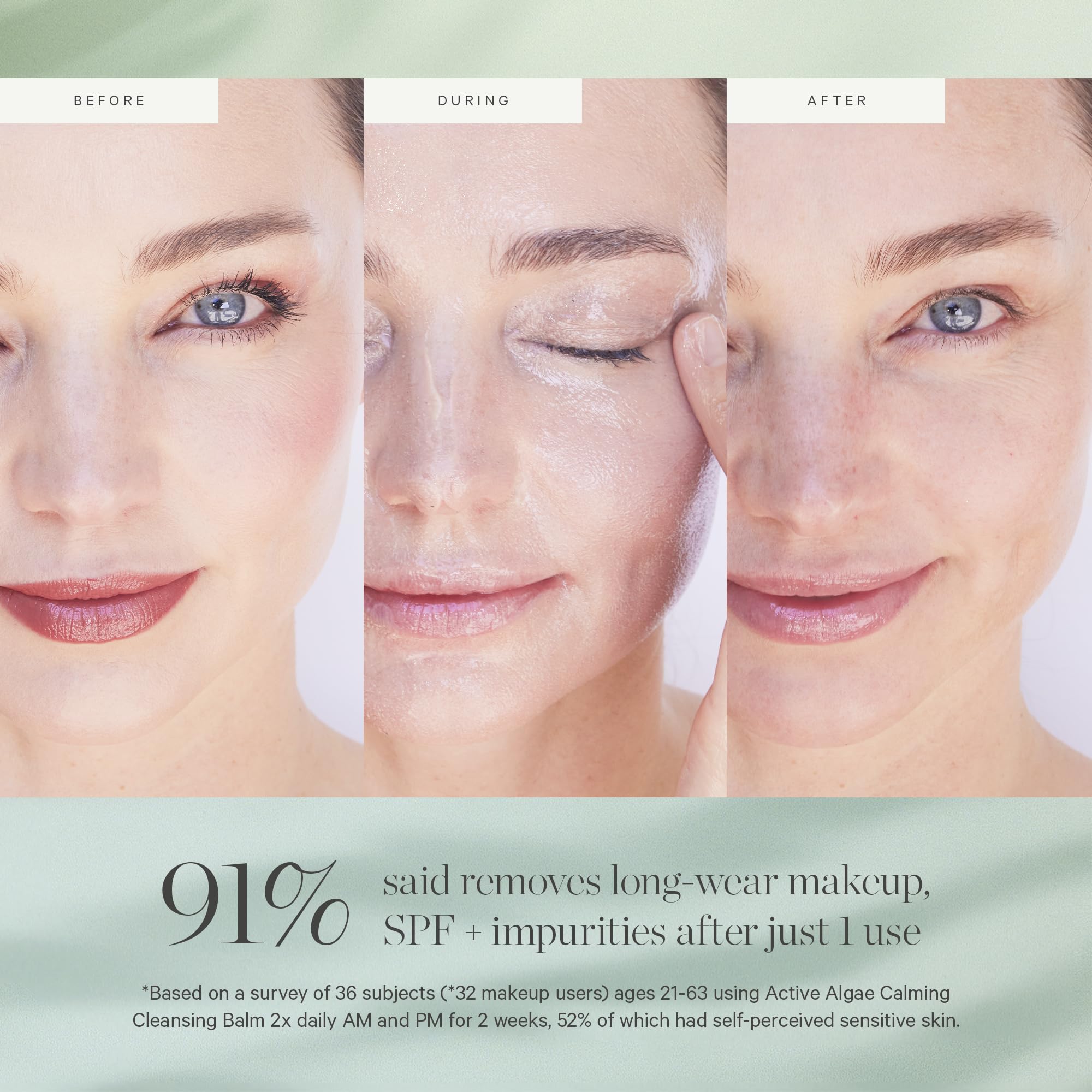 KORA Organics Active Algae Calming Cleansing Balm – Melt Away Makeup & SPF | 3.38 fl oz