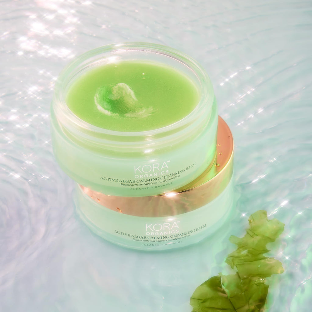 KORA Organics Active Algae Calming Cleansing Balm – Melt Away Makeup & SPF | 3.38 fl oz