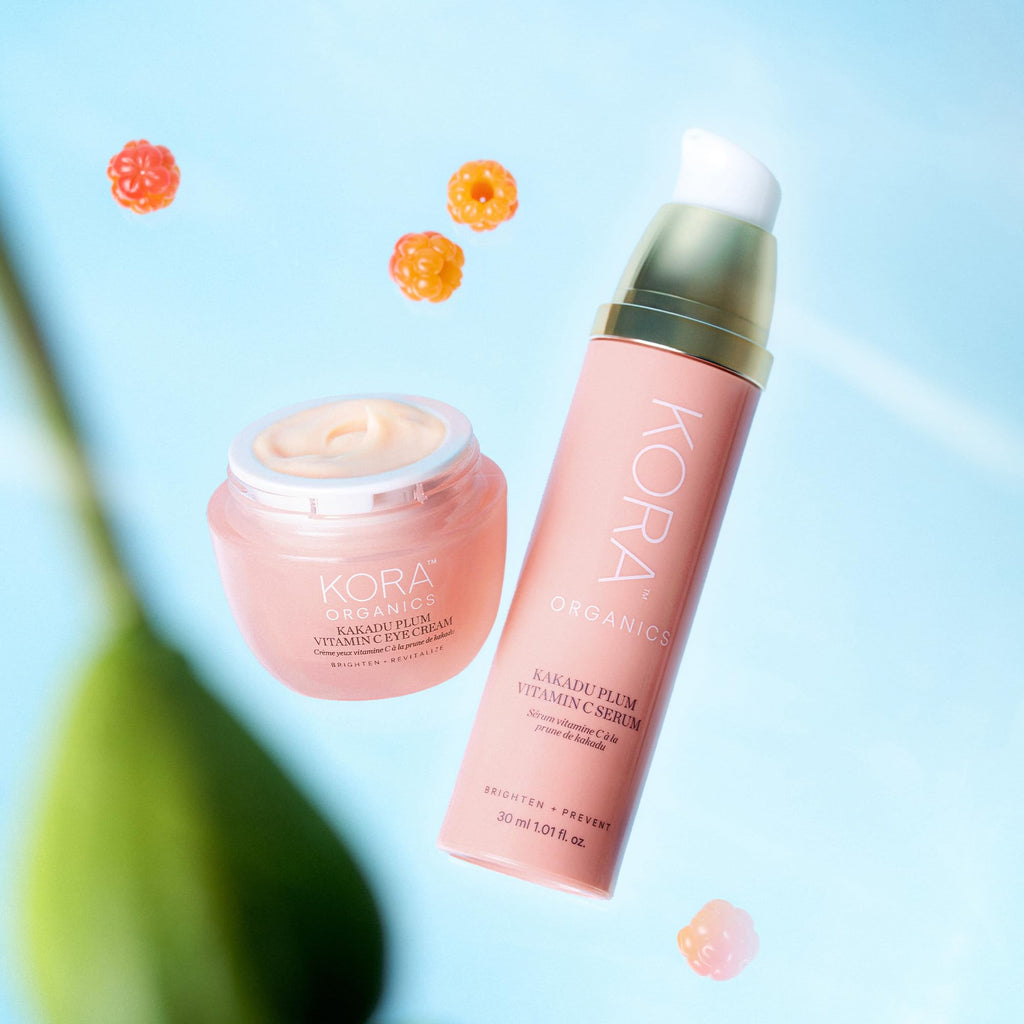 KORA Organics Kakadu Plum Vitamin C Eye Cream – Hydrating & Revitalizing, Organic & Refillable