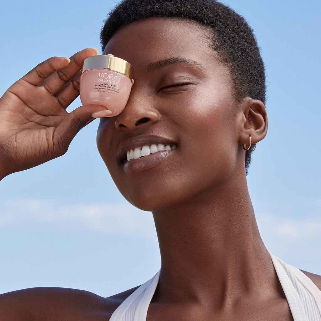 KORA Organics Kakadu Plum Vitamin C Eye Cream – Hydrating & Revitalizing, Organic & Refillable