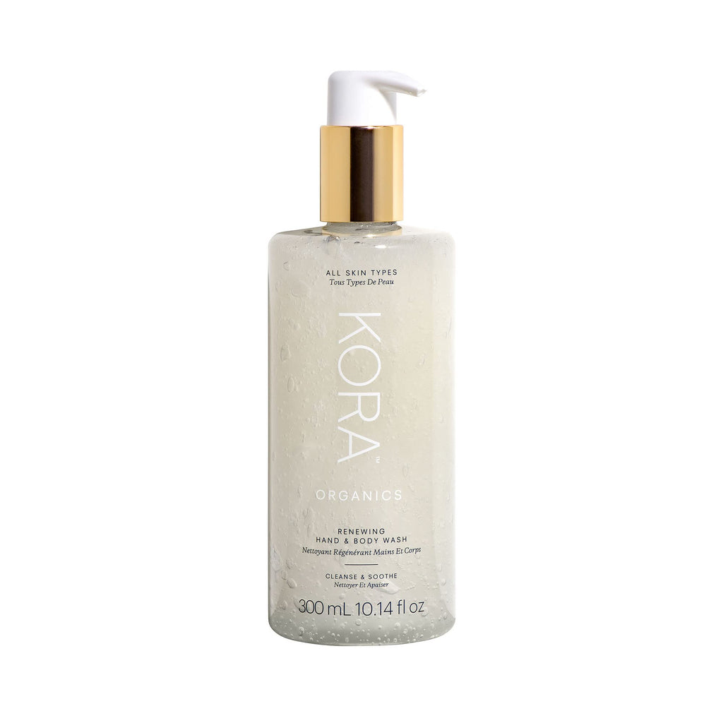 KORA Organics Renewing Hand & Body Wash | Certified Organic, Cruelty-Free, 10.14 oz
