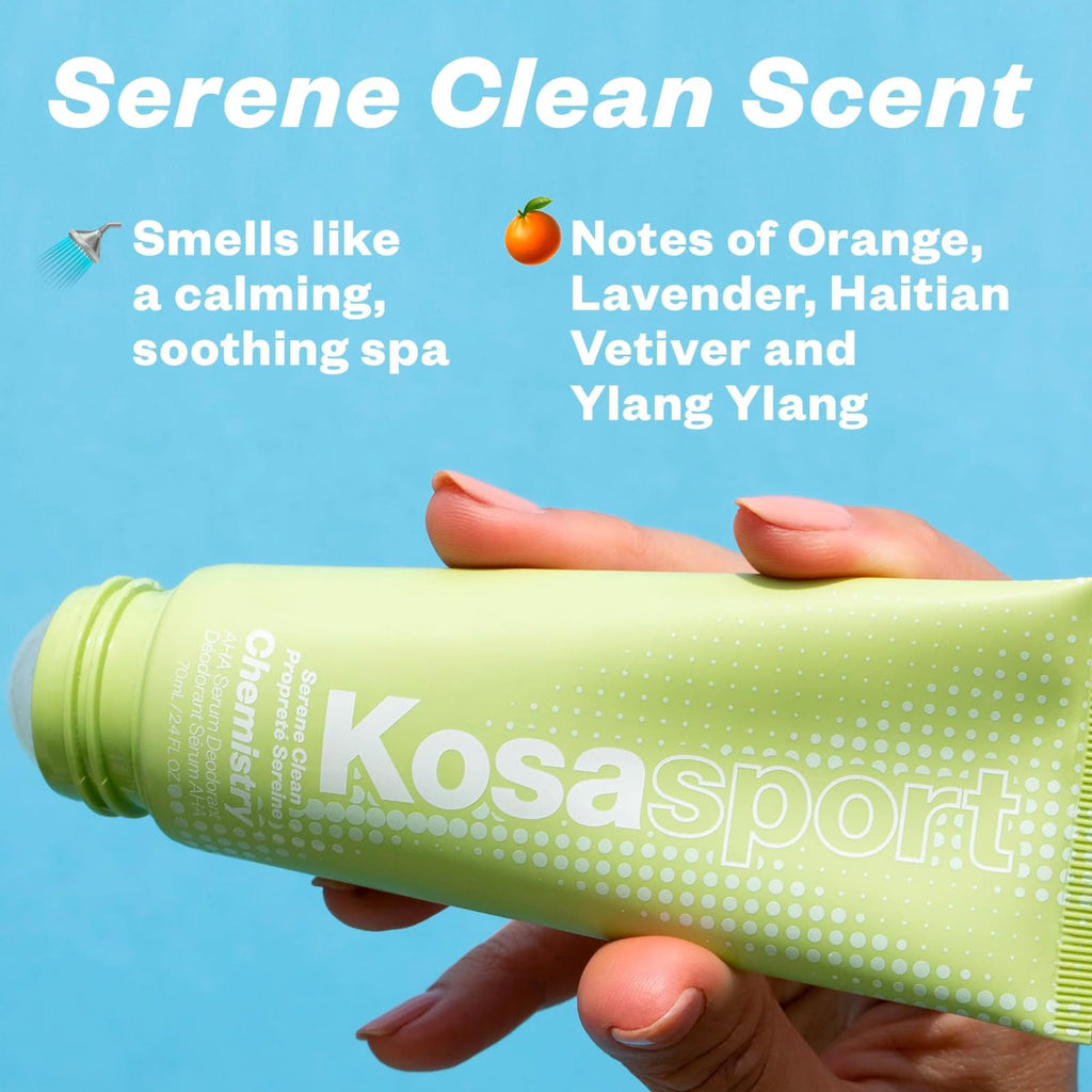 Kosas Chemistry Deodorant – Aluminum-Free + AHA Serum (Serene Clean)