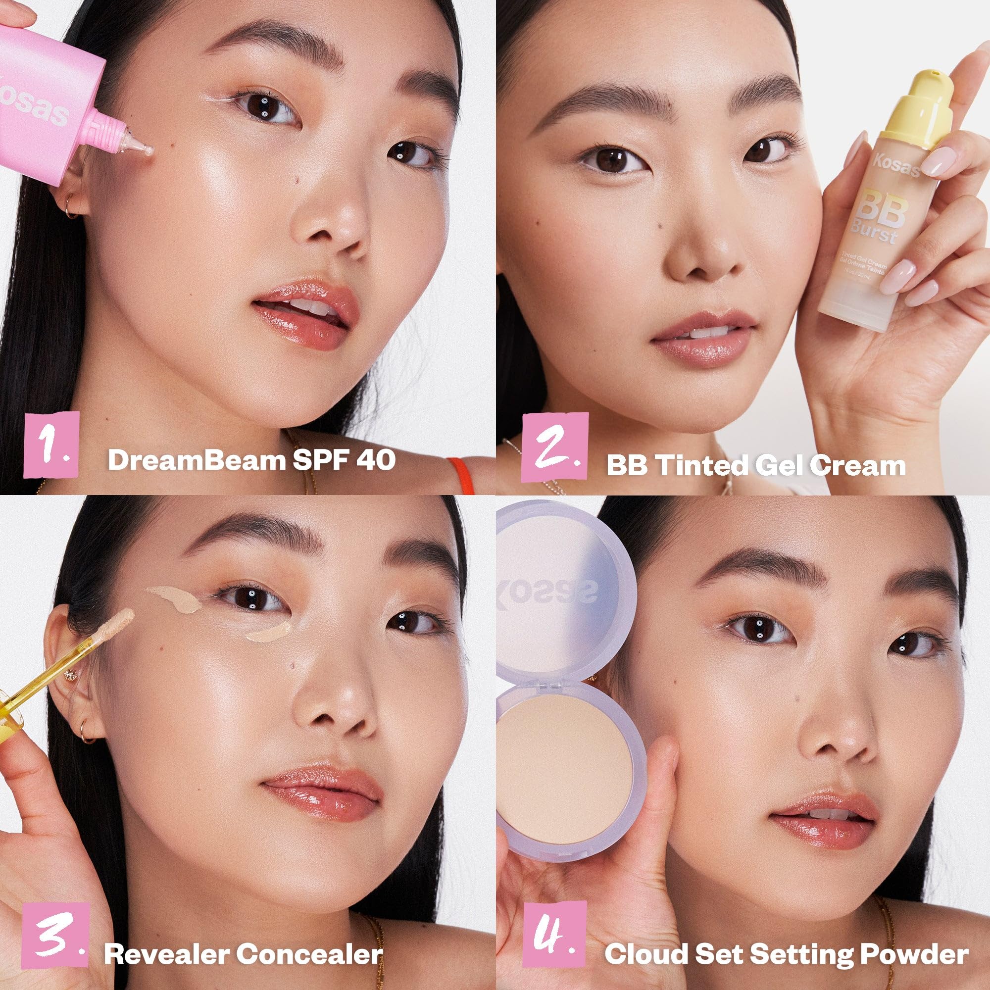 Kosas Mini DreamBeam SPF 40 Mineral Sunscreen | Travel-Size Makeup Base 15ml
