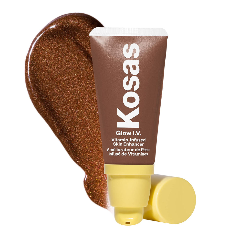 Kosas Glow I.V. Vitamin-Infused Skin Enhancer – Tinted Highlighter for Healthy Glow | Energize