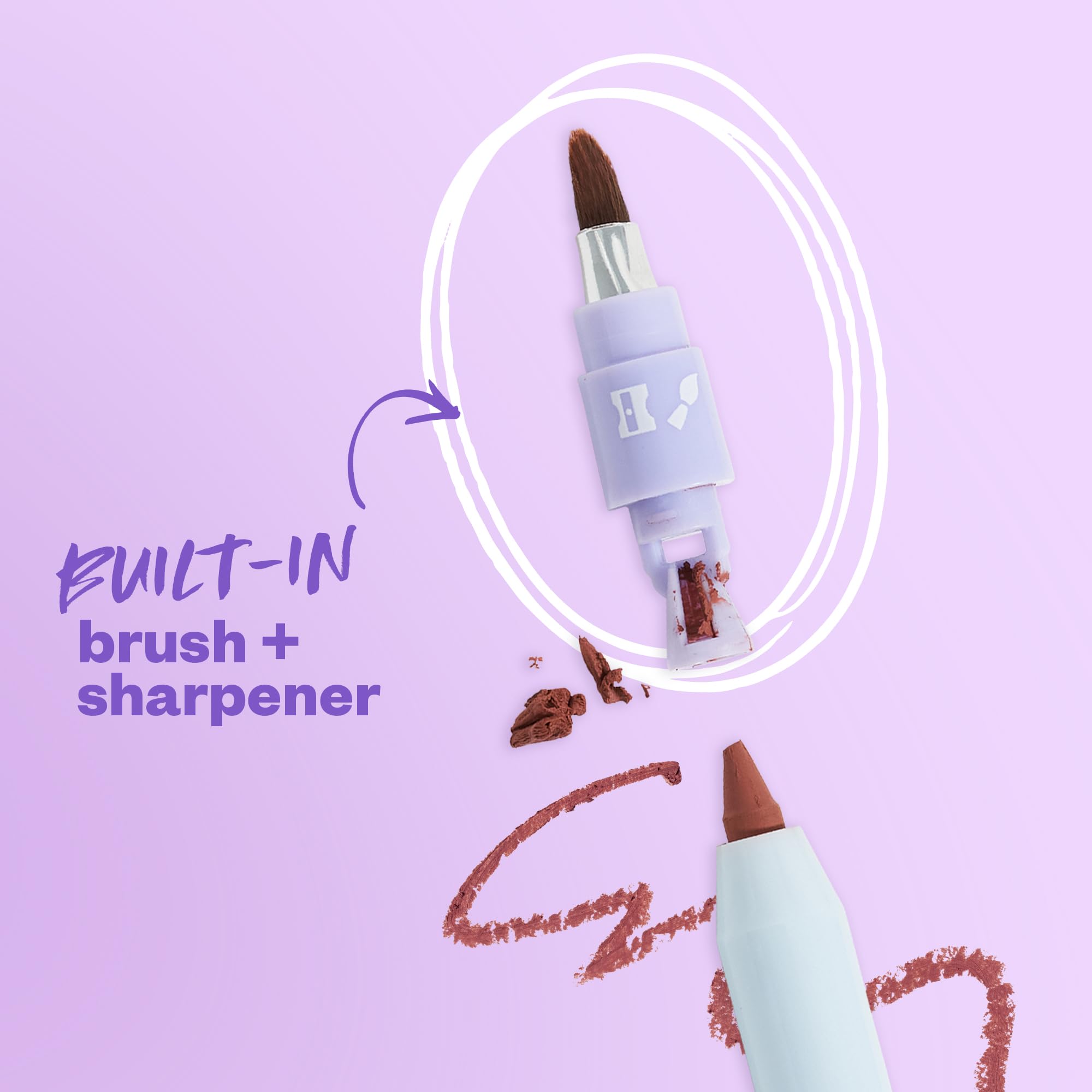 Kosas Hotliner: Retractable Lip Liner with Built-In Sharpener & Brush – Hydrating, Long-Lasting Color
