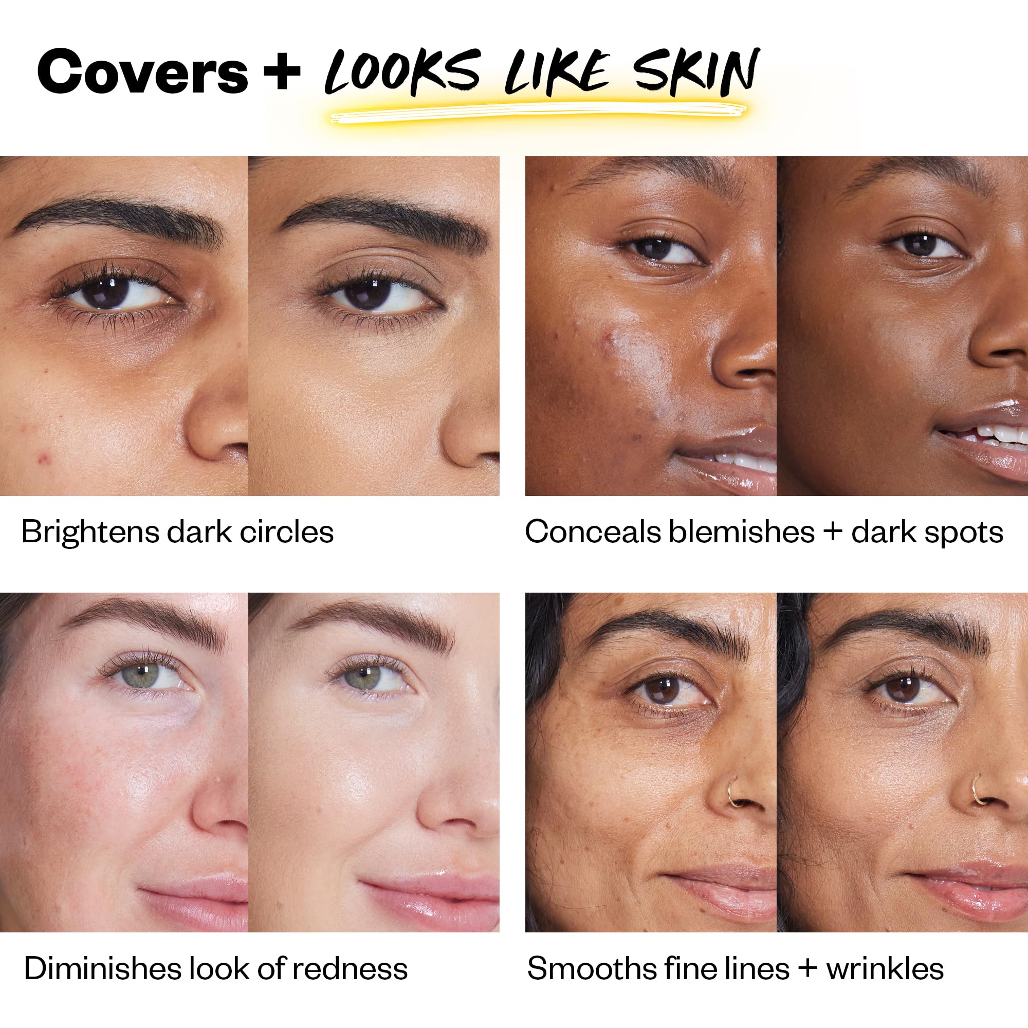 Kosas Revealer Concealer - Medium Coverage, Hyaluronic Acid, Brightens & Hydrates, Vegan (Tone 9.5 N)