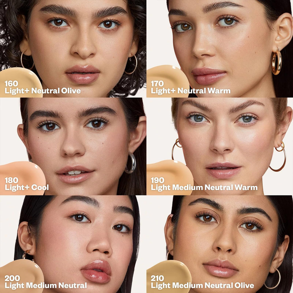 Kosas Revealer Foundation with SPF 25 – Hydrate, Brighten, Soothe, Plump, Protect | Clean Natural Finish (Light+ Cool 180)