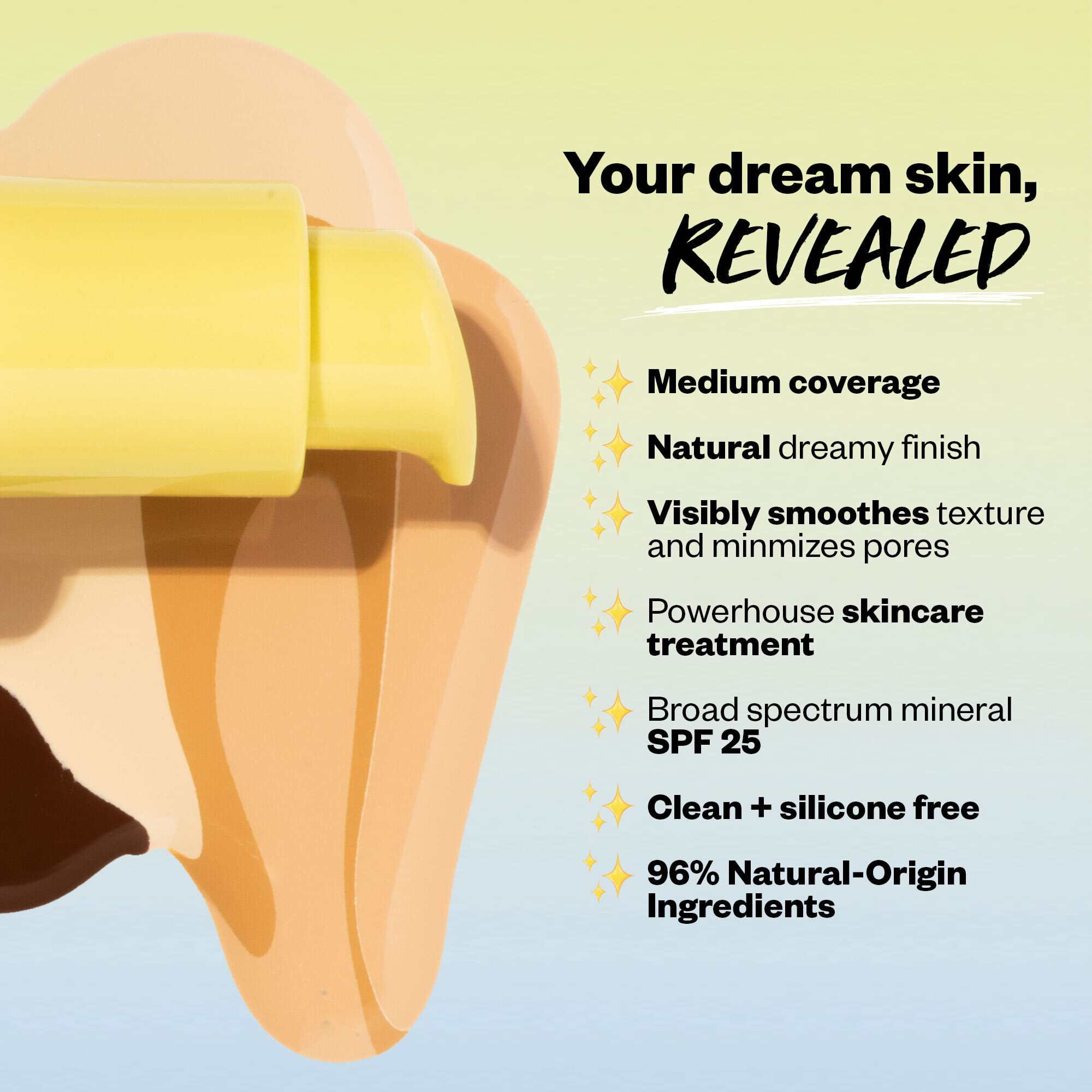 Kosas Revealer Foundation SPF 25 – Hydrating, Natural Finish (Light Medium Neutral Warm 190)