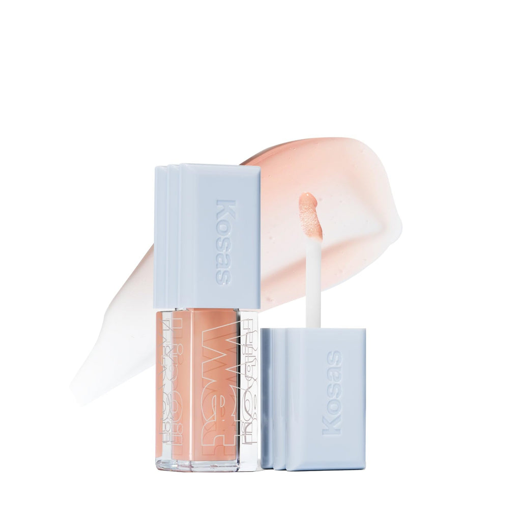 Kosas Wet Lip Oil Gloss – Hydrating Lip Plump with Hyaluronic Acid & Peptides