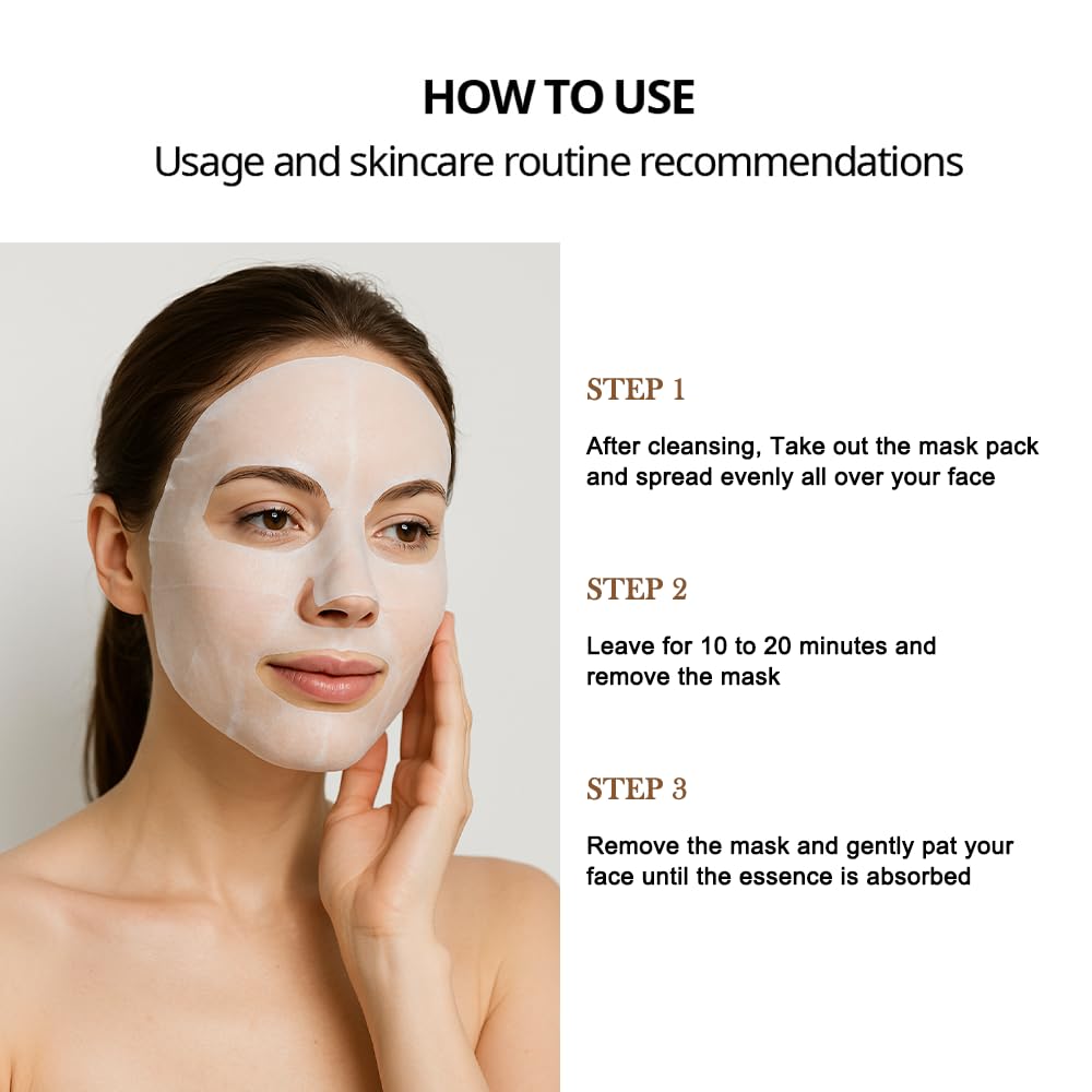 KOSBEAUTY NACIFIC Face Masks – Premium 10-Sheet Variety Pack for All Skin Types | Hyaluronic Acid, Ceramide & Vitamins