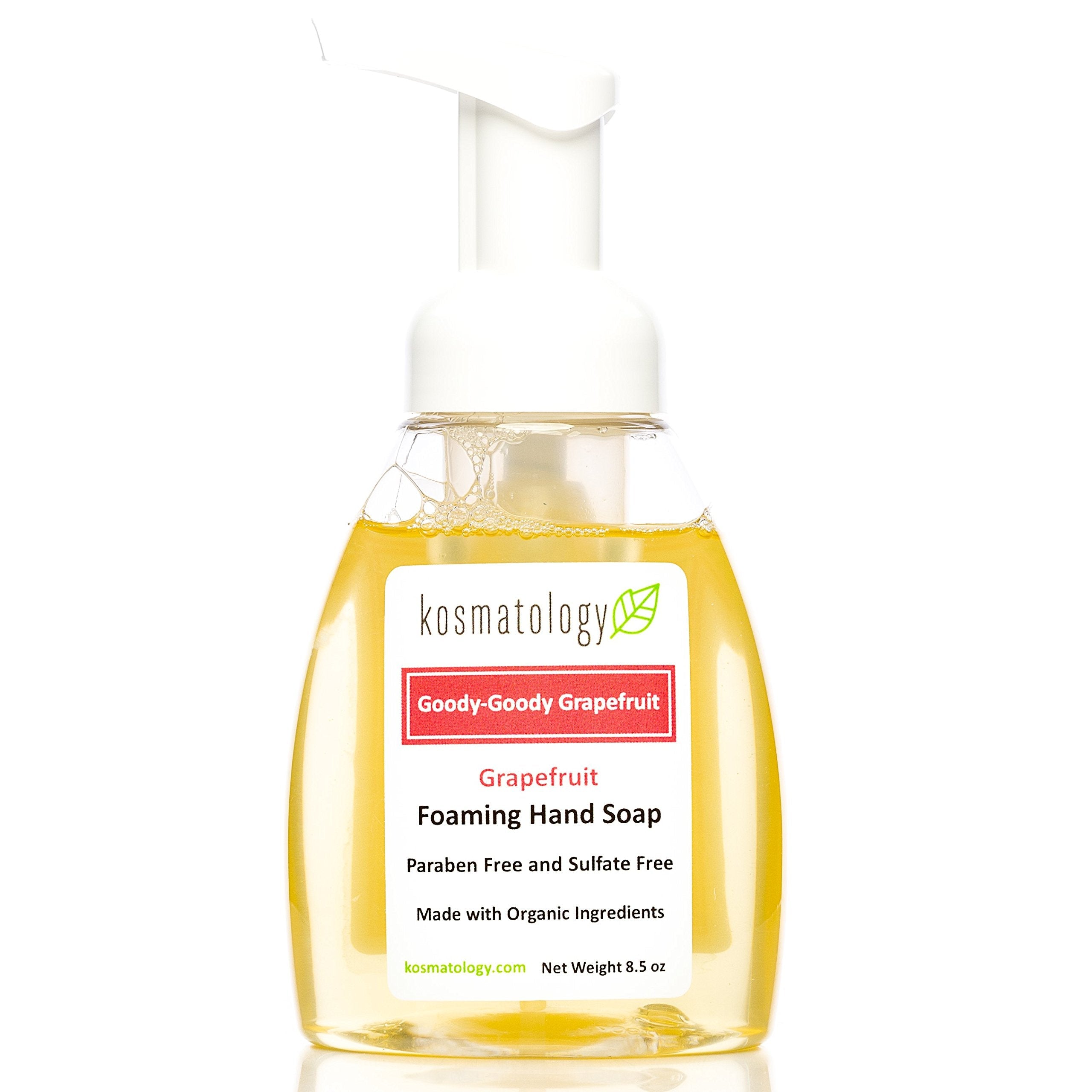 Kosmatology Goody-Goody Grapefruit Foaming Hand Soap | Organic Moisturizing Hand Wash 8.5 fl oz