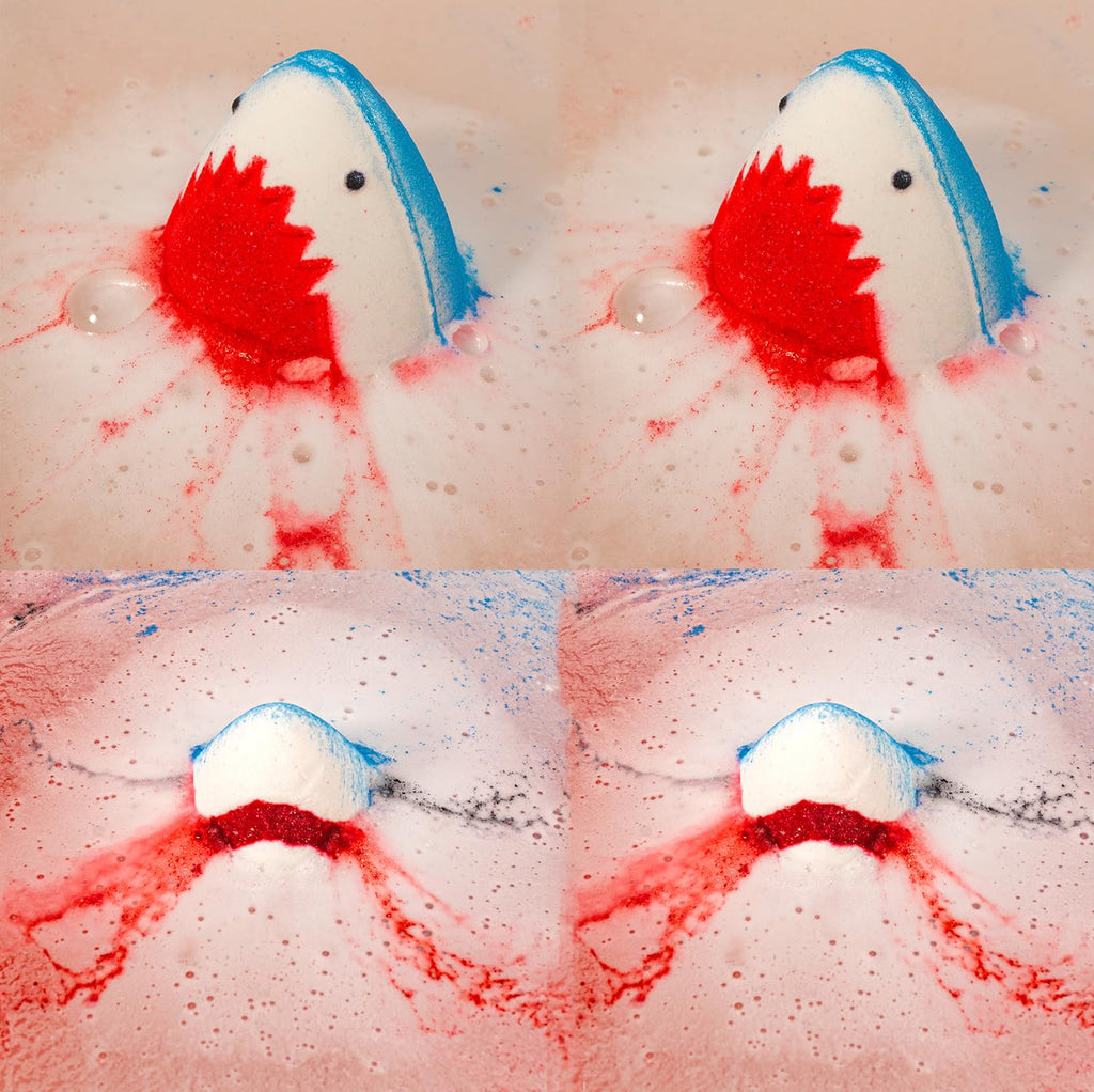 Kottke Kids Bath Bombs with Surprise Inside — 4-Pack Shark Ocean Bath Bombs