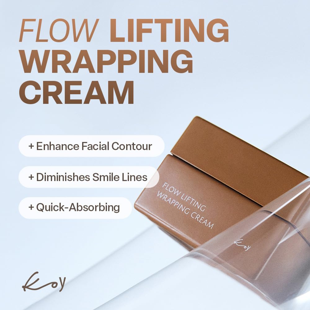 KOY Flow Lifting Wrapping Cream – Anti-Aging Facial Moisturizer with Volufiline